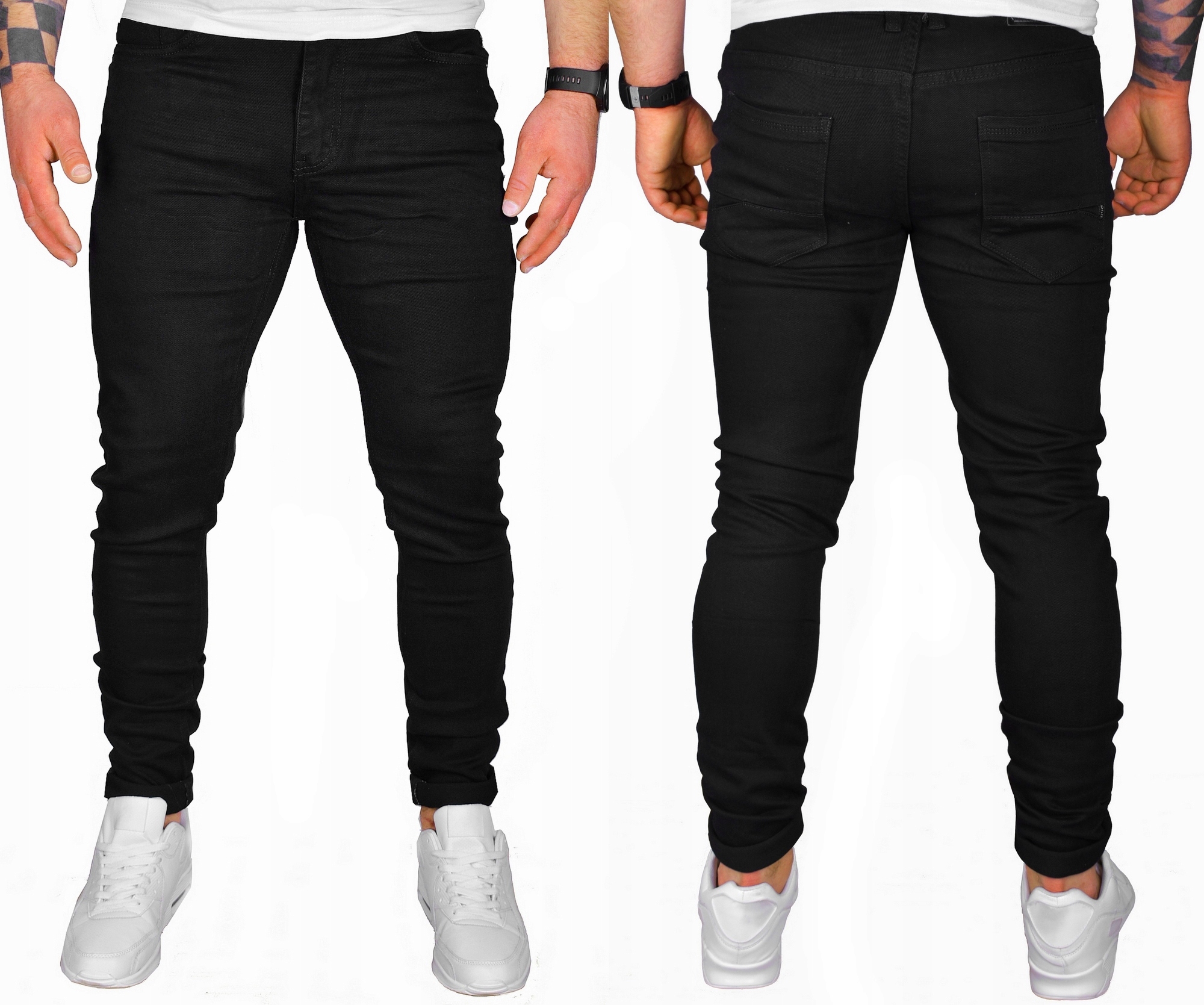 

Spodnie Męskie Klasyczne Bojówki Jeansowe Jakość