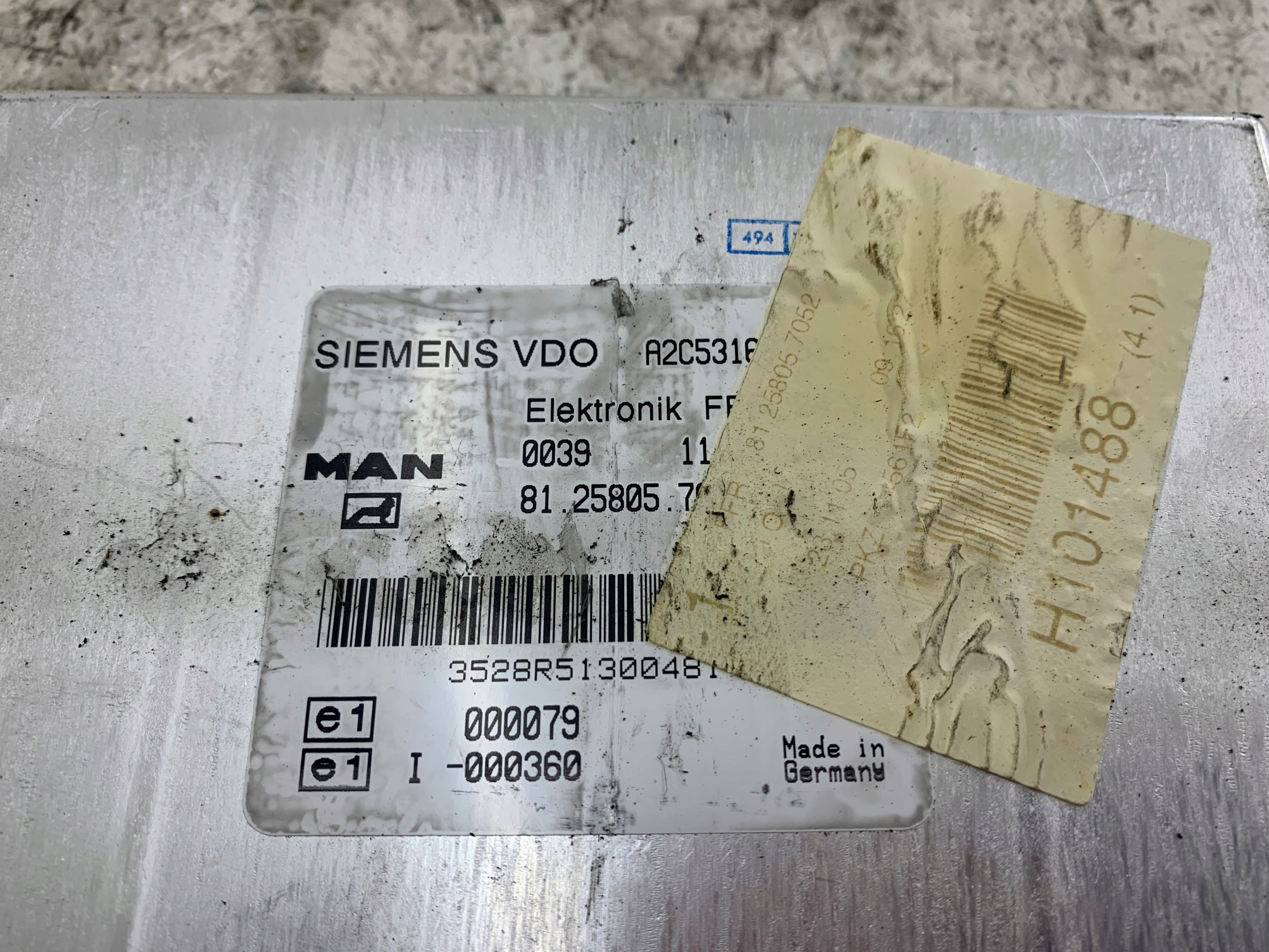 MAN TGA 460 control unit FFR 81.25805.7052