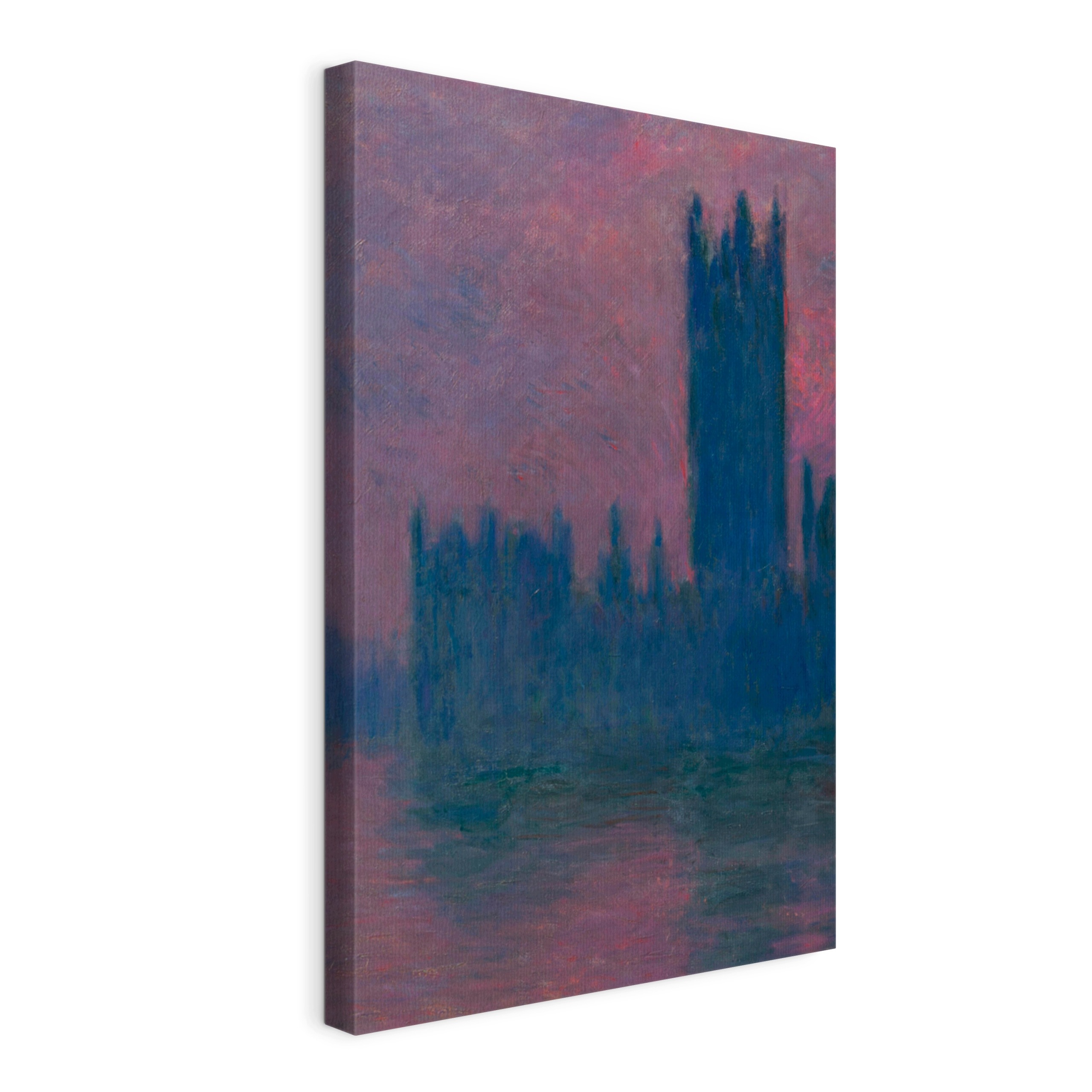 Obraz na plátně Claude Monet Parlement, zapadající slunce 120x80 cm