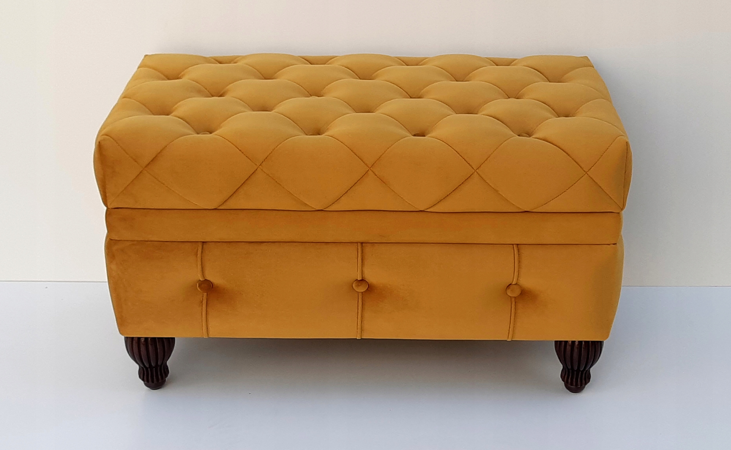 PUFA Victoria PUF ŁAWKA SKRZYNIA PIKOWANA POJEMNIK Szerokość mebla 80 cm