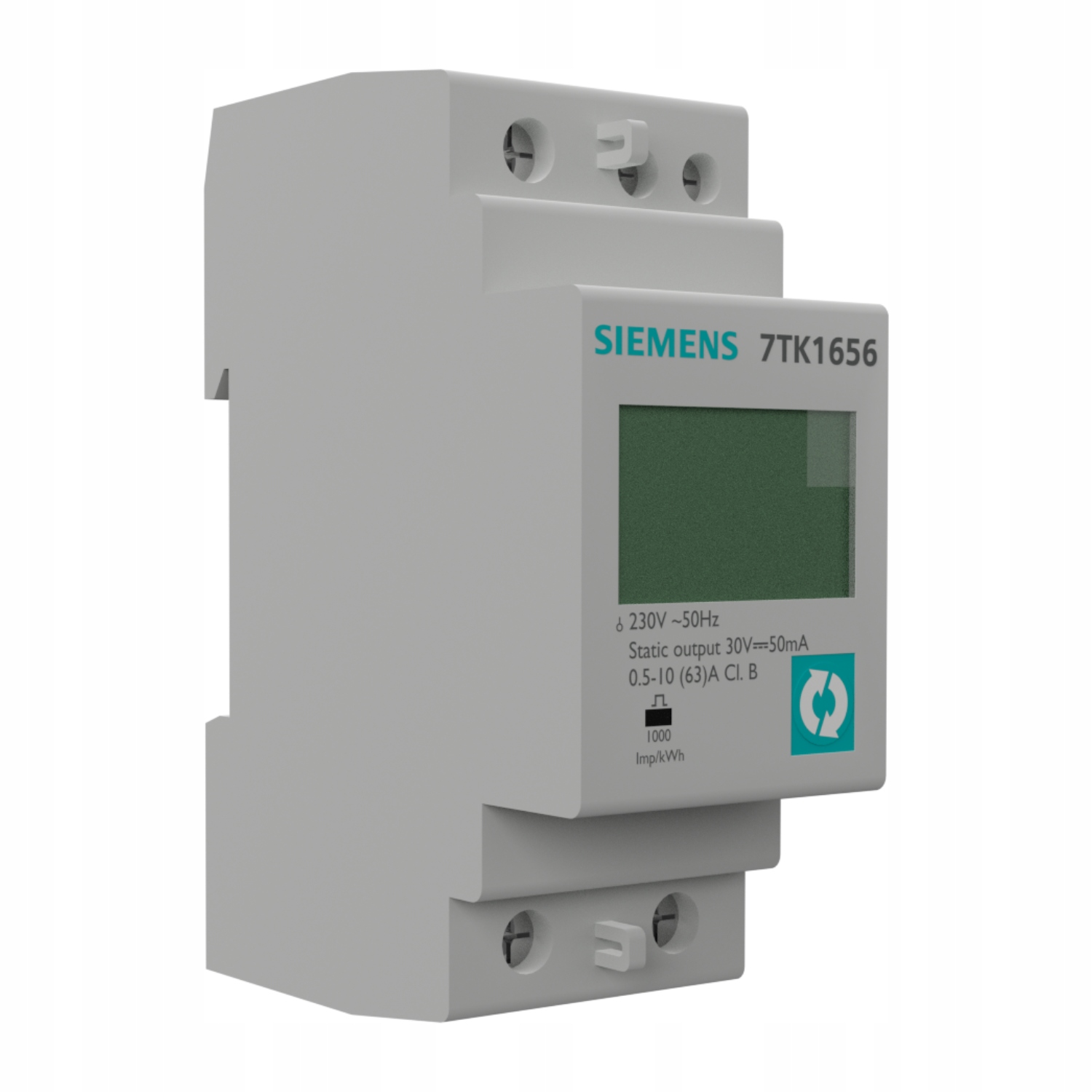 Jednofázový LCD měřič spotřeby energie MID Siemens