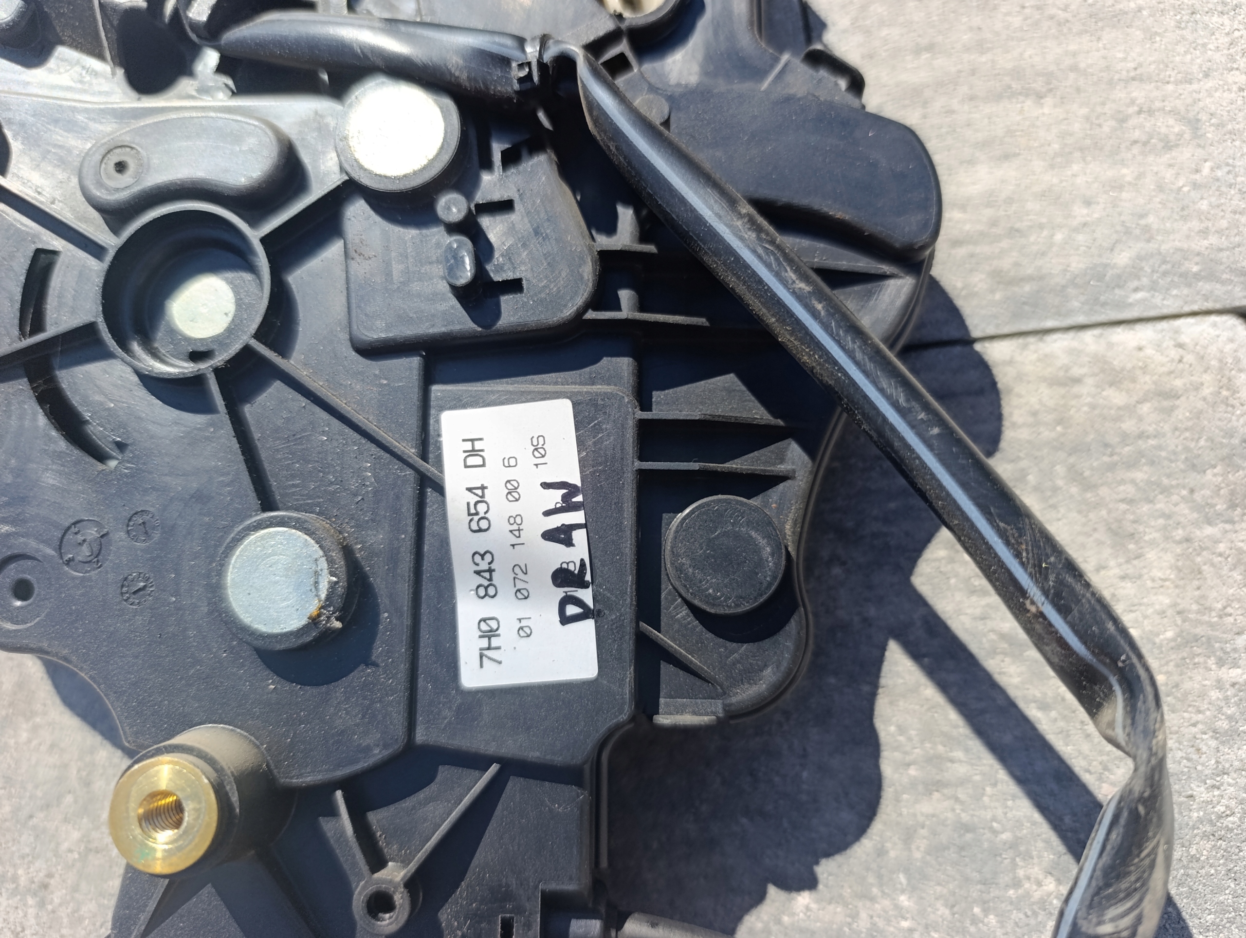 VW T5 Schloß Tür gleitende rechts 7H0843654DH