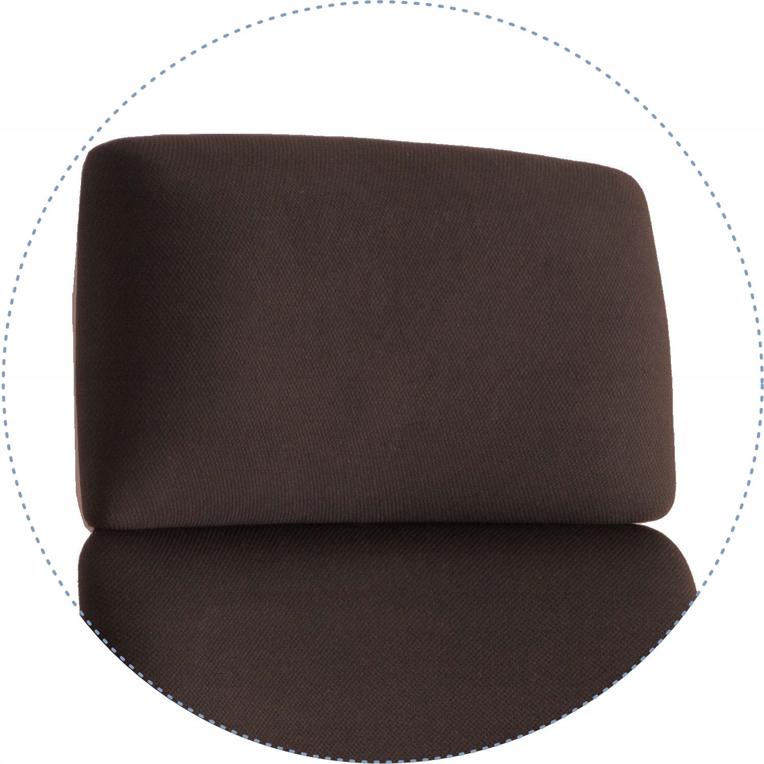 Fotel Obrotowy APOLLO Brązowy Unique Biurowy Biały Szerokość mebla 63 cm