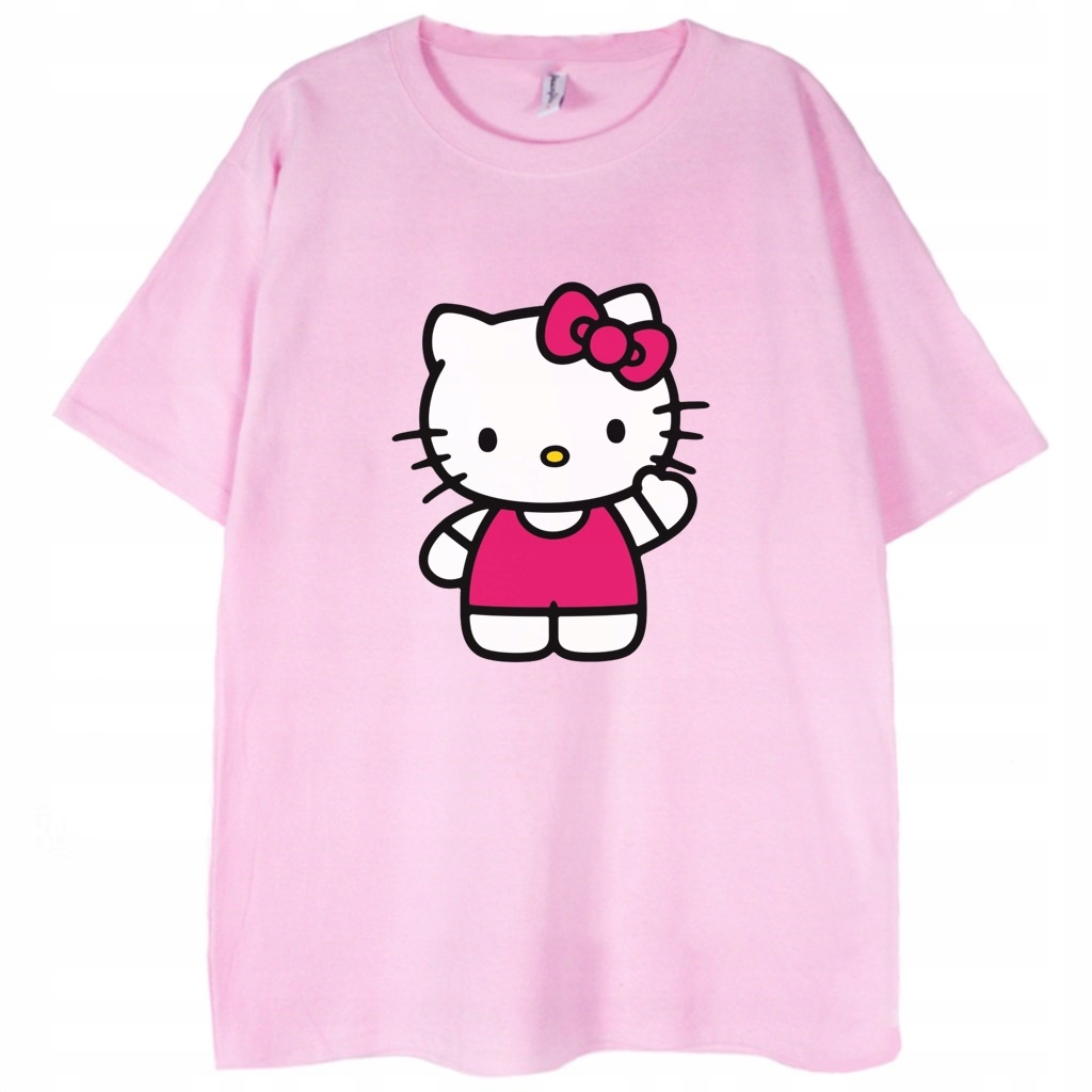 

T-shirt Hello Kitty kawai kot różowa koszulka S