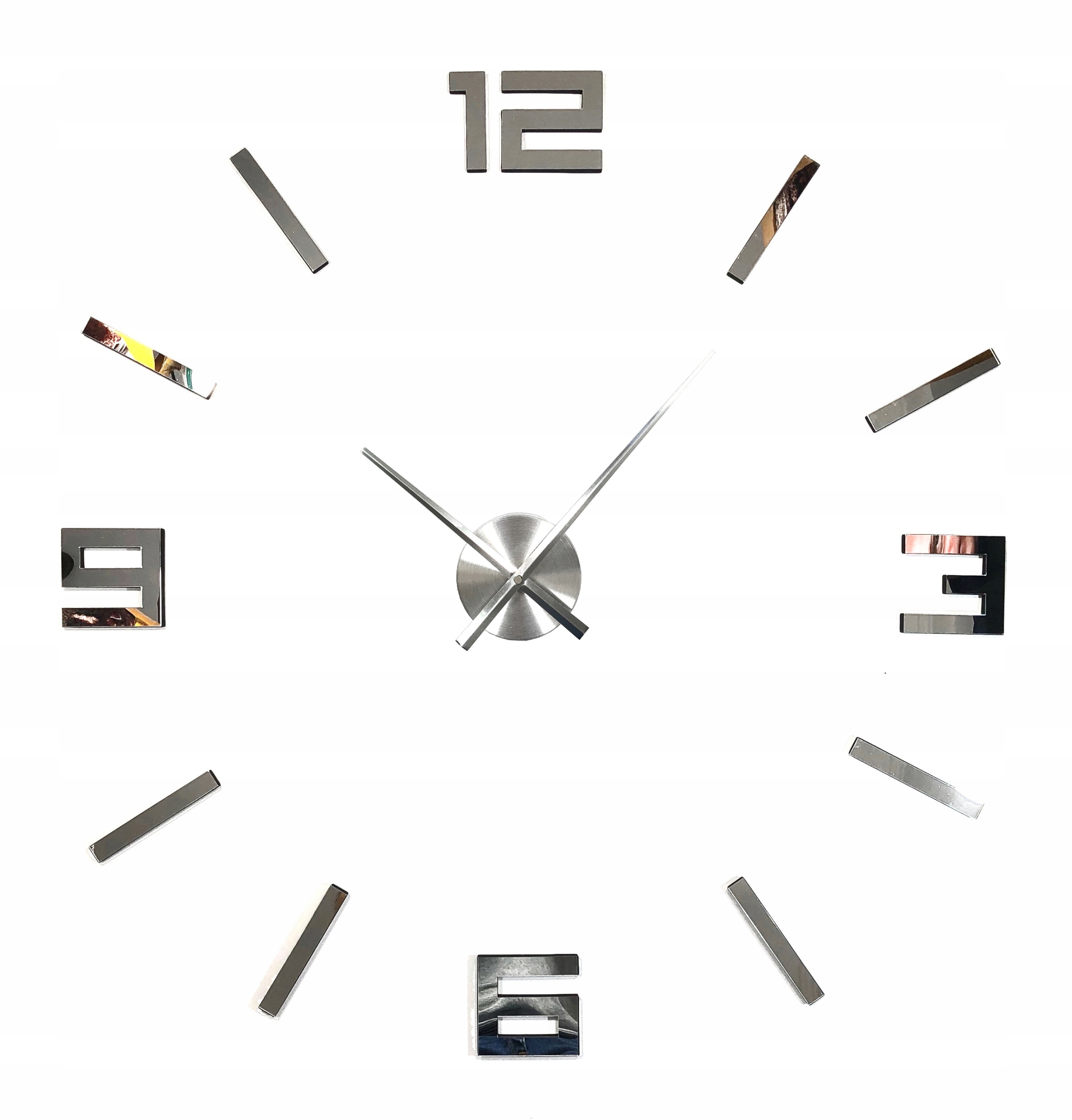 

Zegar Ścienny nowoczesny przyklejany na ścianę Diy