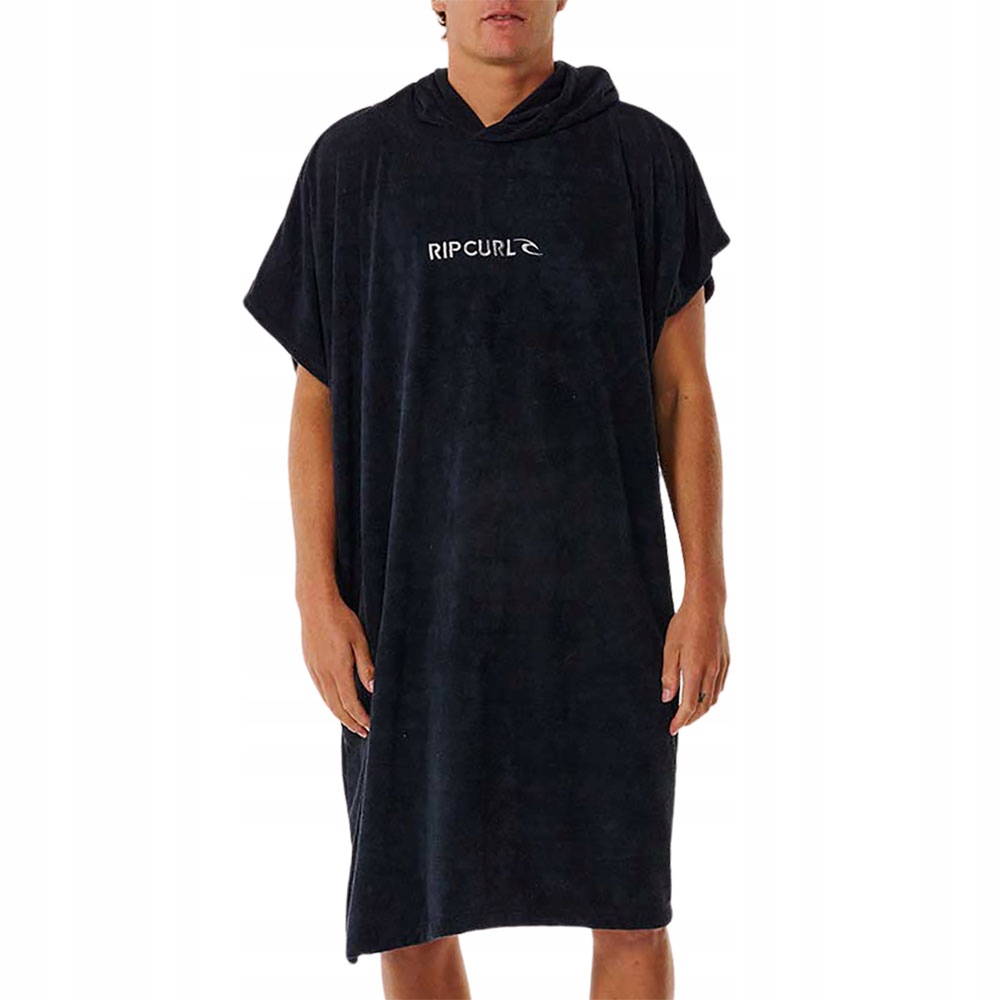 RIP CURL BRAND HOODED TOWEL BLACK/GREY