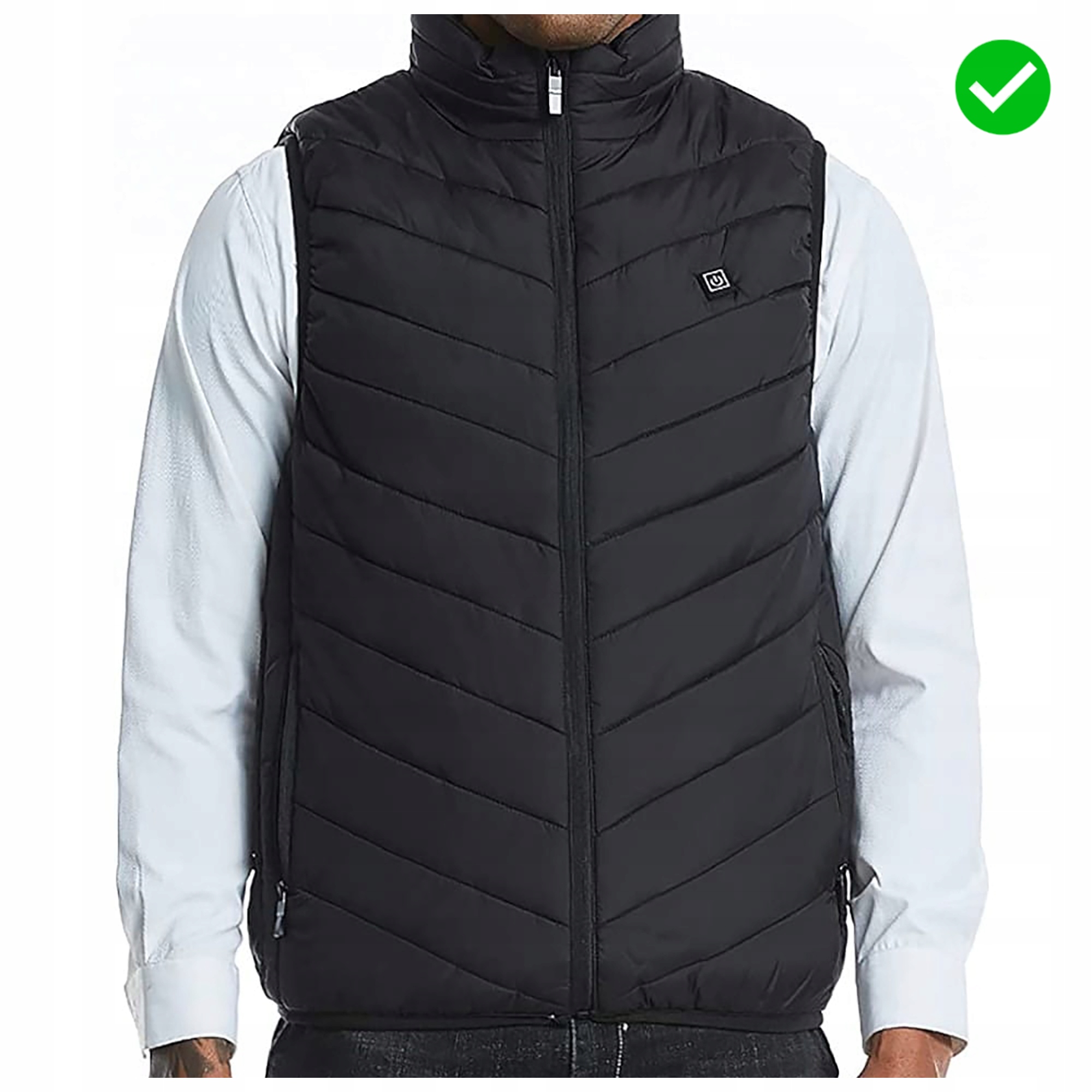 KAMIZELKA OGRZEWANA MĘSKA DAMSKA ZIMOWA BEZRĘKAWNIK ROBOCZY PODGRZEWANA Rozmiar XL