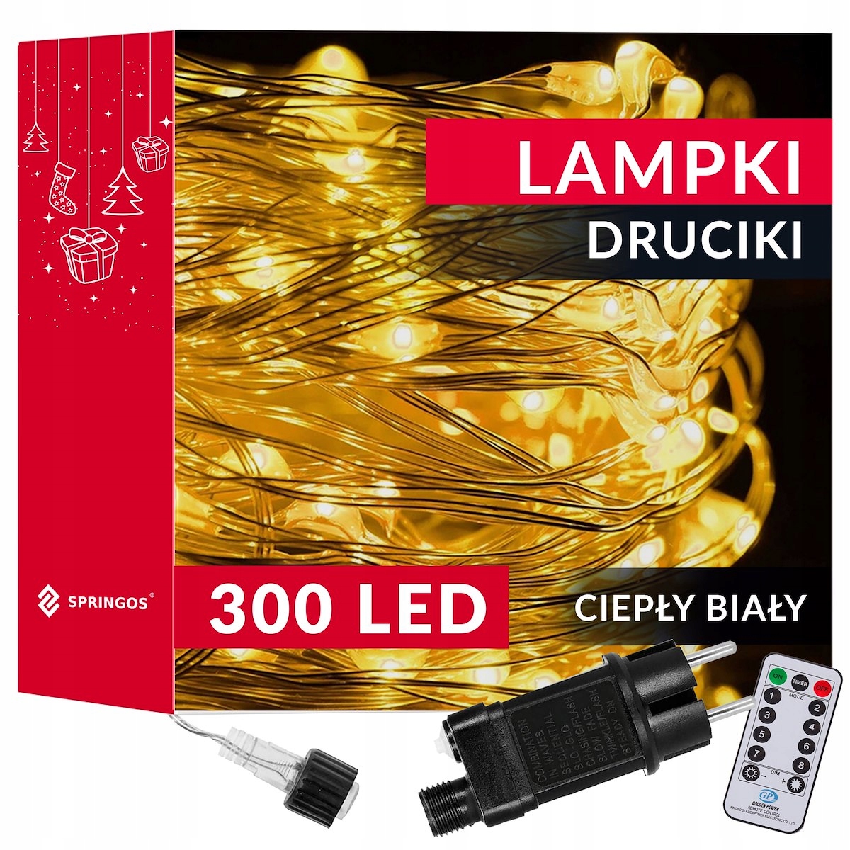 

Lampki Druciki 300 Led Mikro Na Prąd Białe Ciepłe