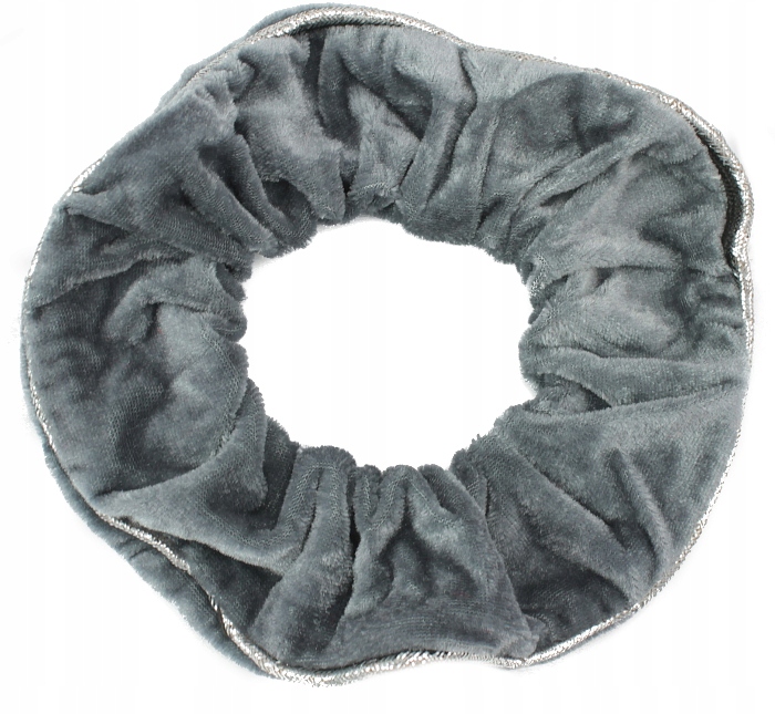 

Gumka Do Włosów Duża Aksamitka Scrunchies Szara