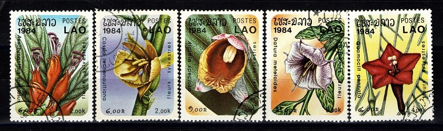 Laos ( 1984 – Flora - Kwiaty )