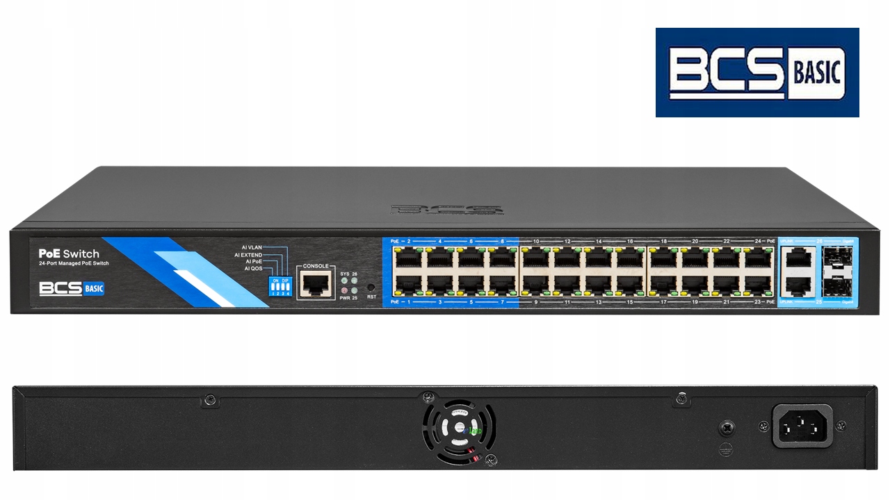 Switch Ip BCS-B-SP2402G-2SFP-M Zarzadzalny