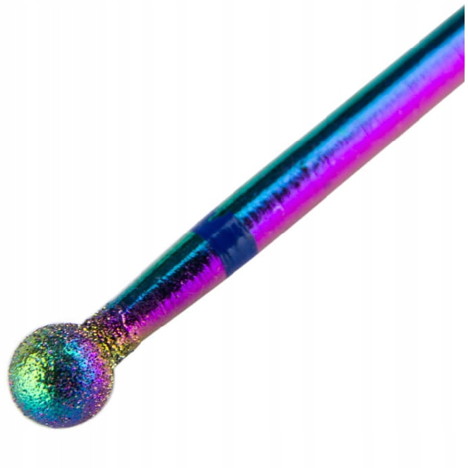 Frez diamentowy UNICORN nr23 tęczowy duża kulka