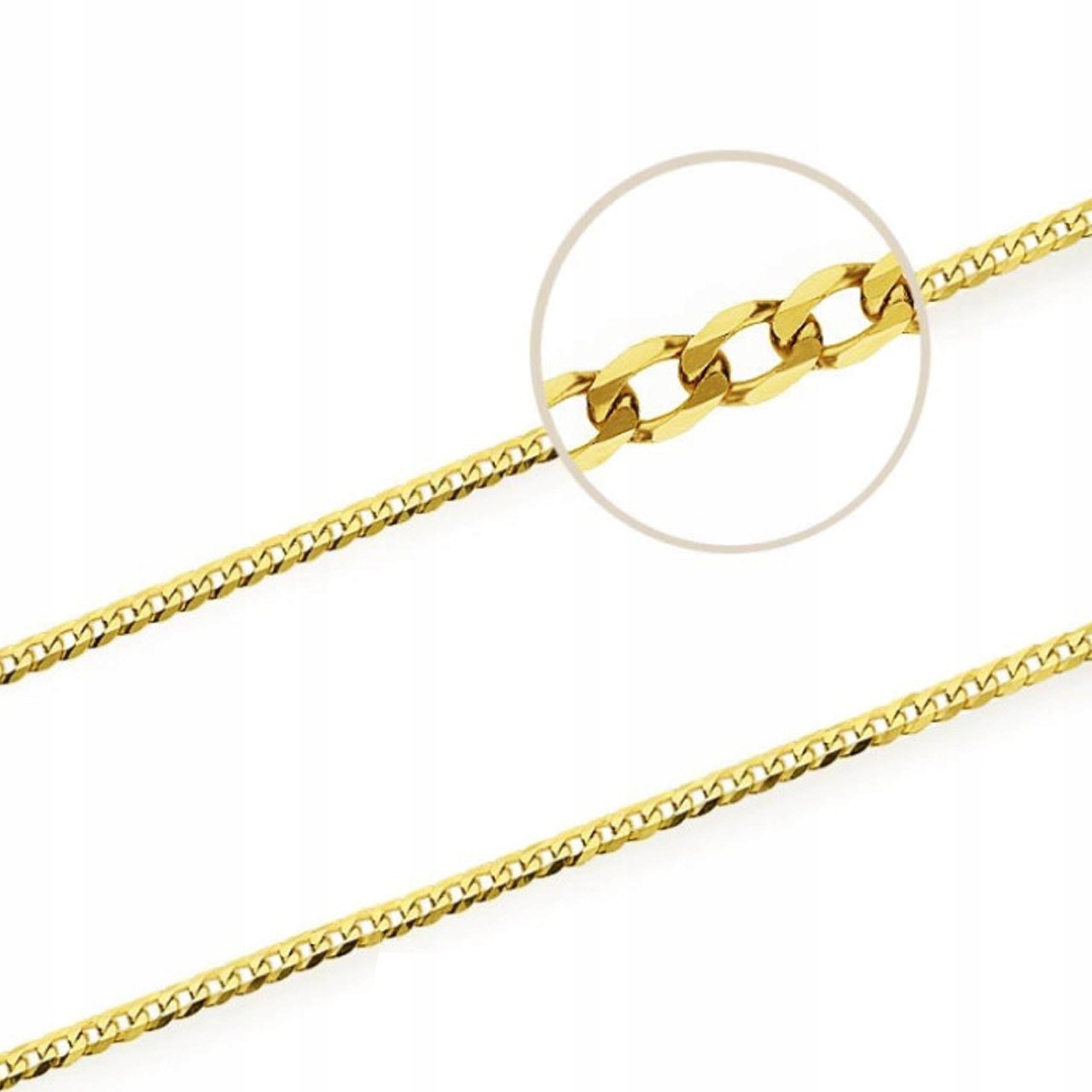 Zlatý řetízek 585 Vazba „pancr“ 45 CM 4,29 g pánský dárek řetěz 14k