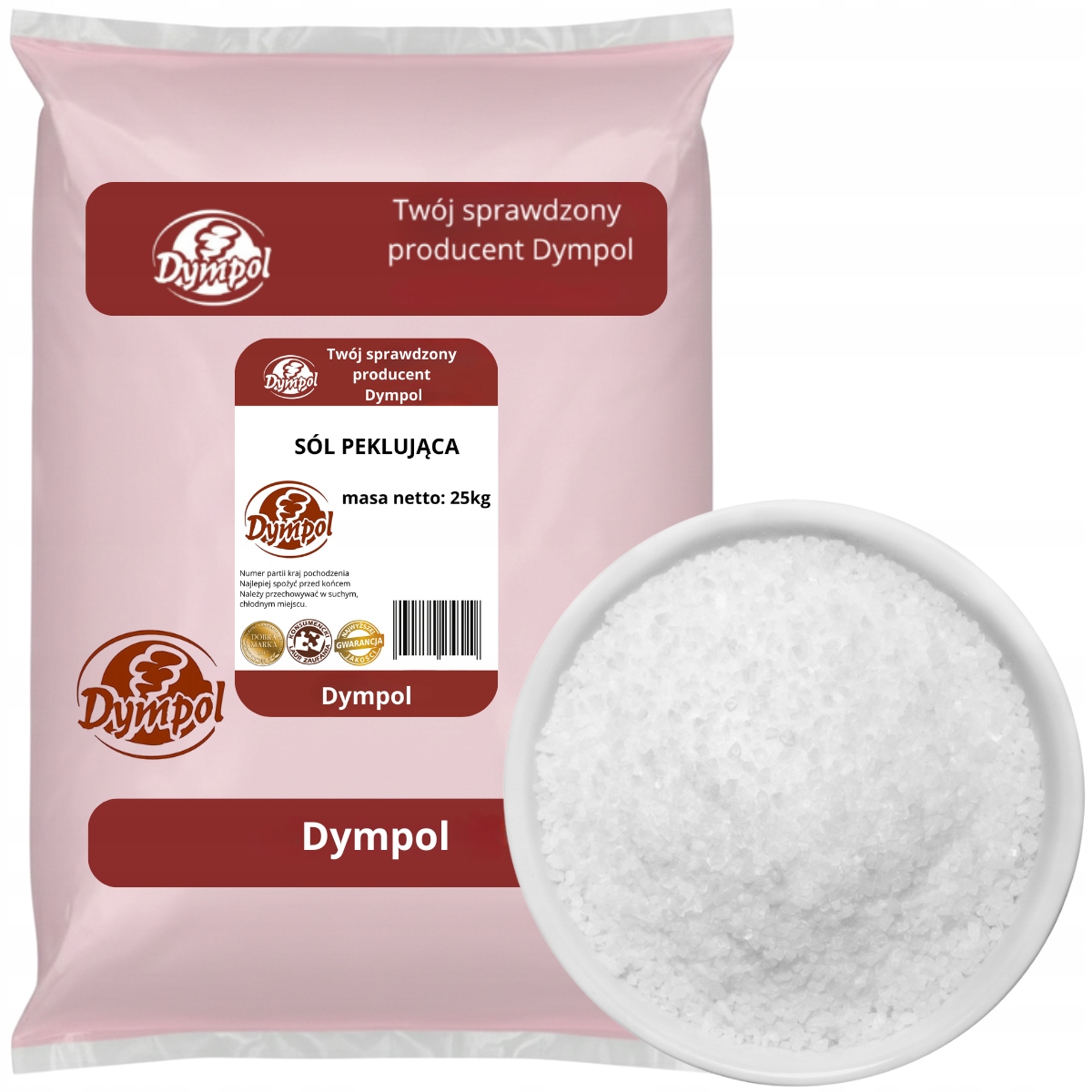 Levně Rychlosůl Peklosól Peklowa pro peklování Prémiová Kvalita Dympol 25 kg