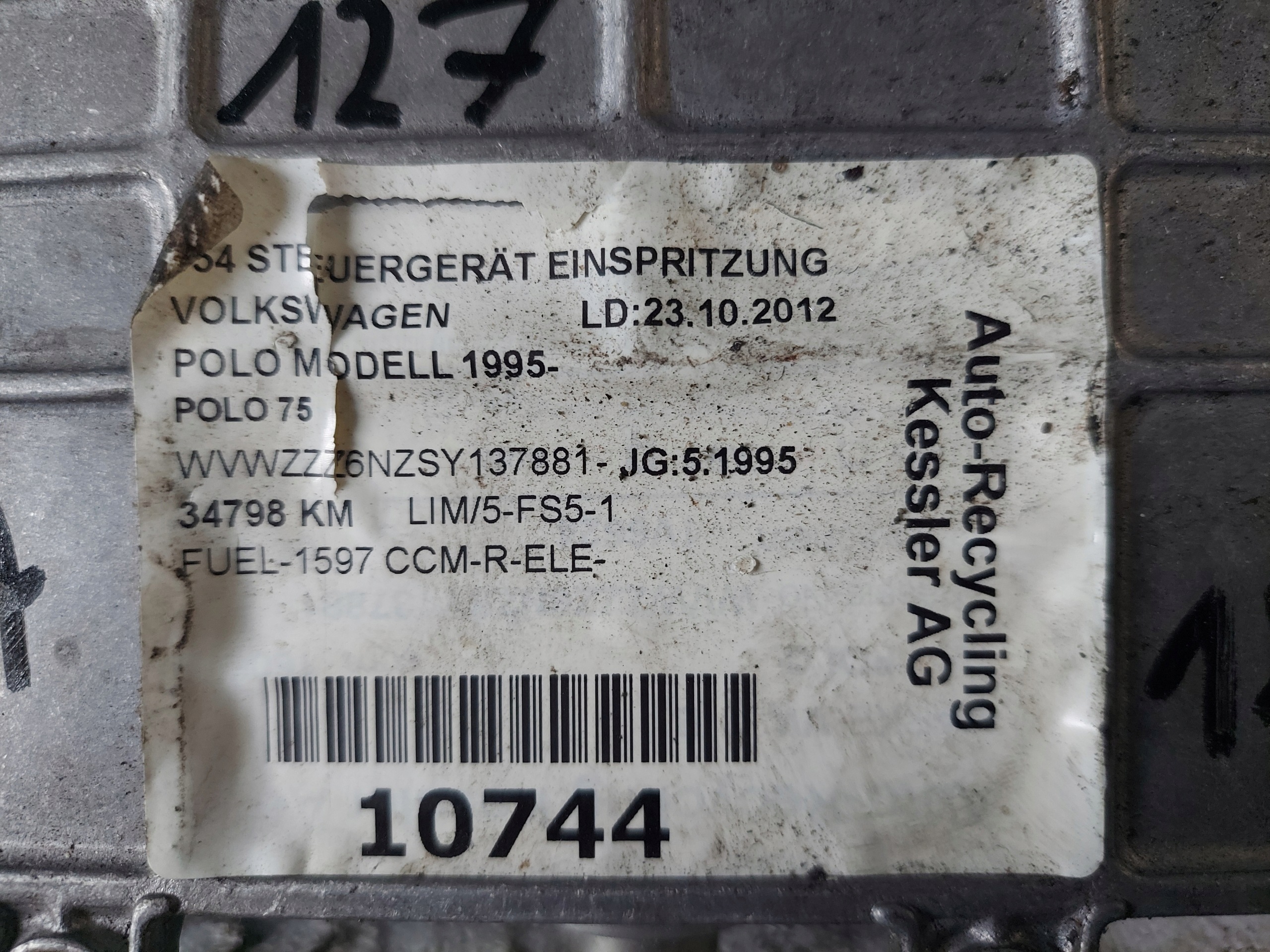 POLO 1.6 B 032906026H unité de commande électronique uce moteur