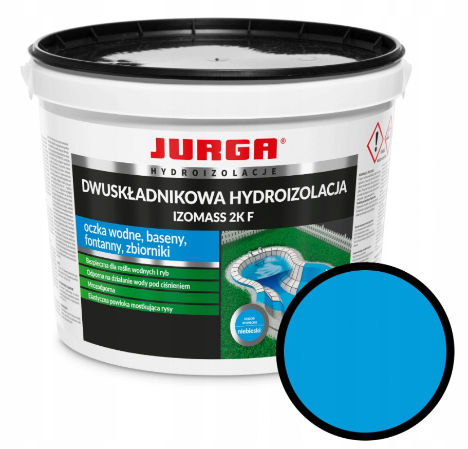 Folia W Płynie Niebieska Na Baseny, oczka wodne, fontanny Izomass 2KF 19 Kg