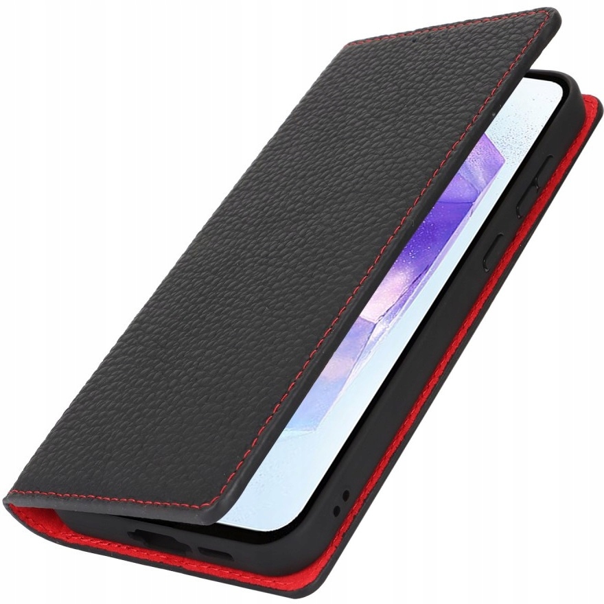 Kožené Flipové Pouzdro Pro Samsung Galaxy S24FE Kryt S Podstavcem Pro Peněženku