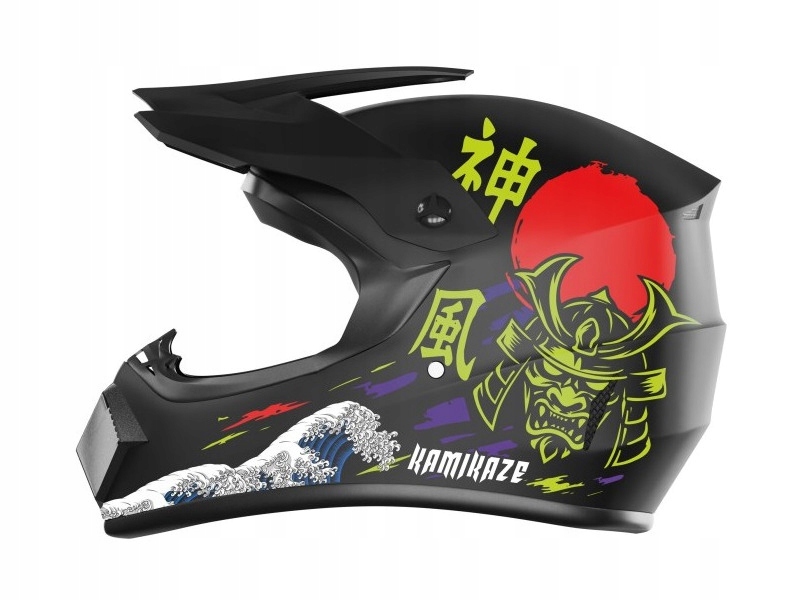 Kask Kamikaze Katana Czarny Full Face (rozmiar XL)