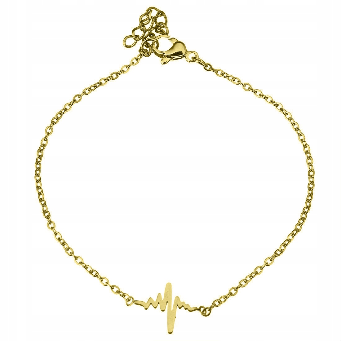 

Złota Bransoletka Stal 316L Rytm Linia Życia B3C