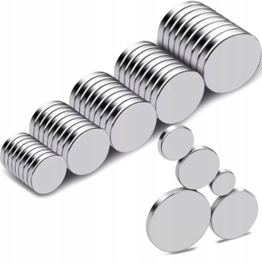 

Magnes neodymowy okrągły 8x2 10szt mocne magnez