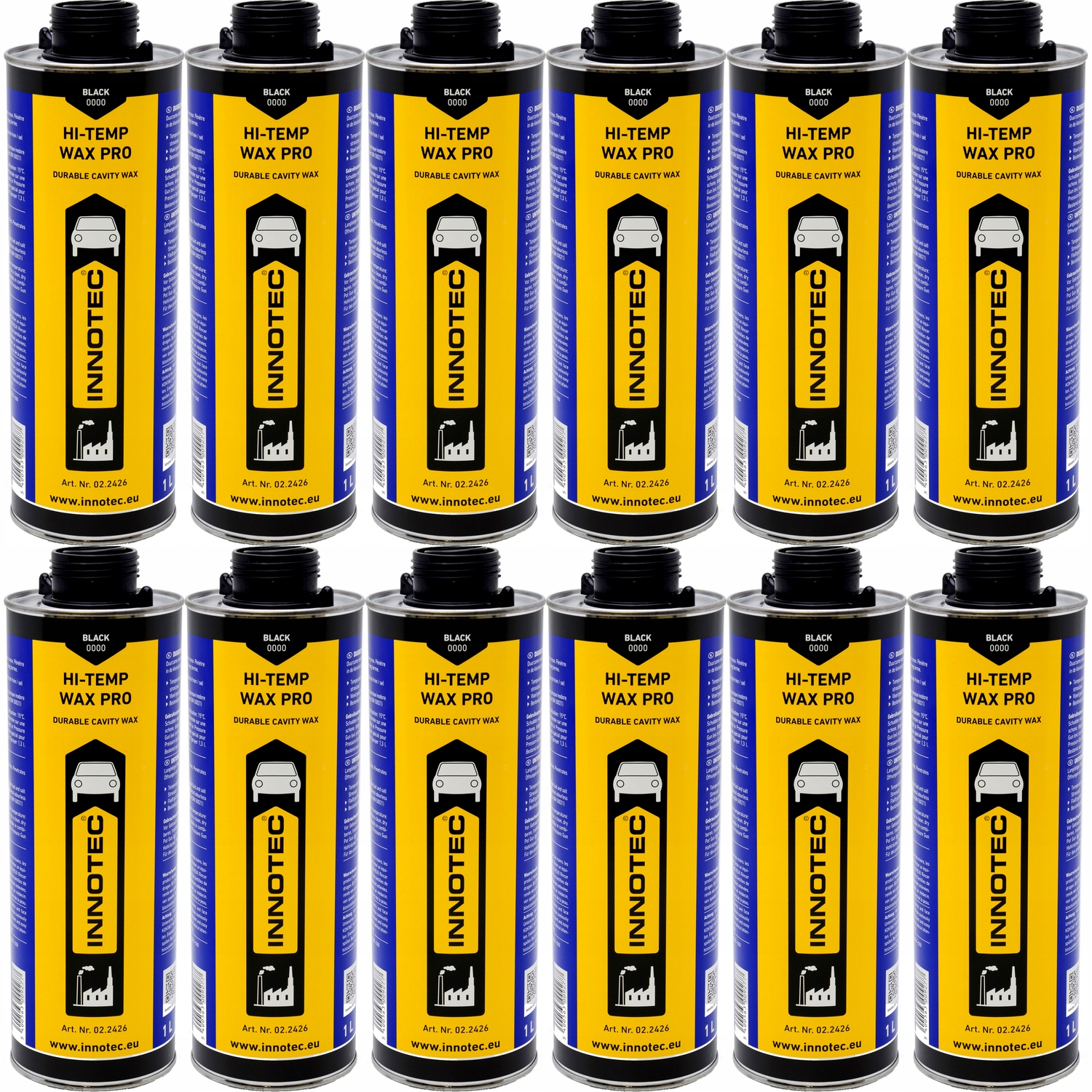 Воск черный INNOTEC Hi-Temp Wax Pro 12L