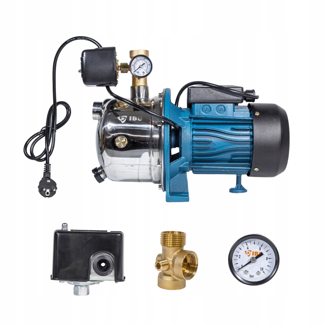 Pompa Hydroforowa Powierzchniowa Aj 50/60 Z Osprzętem Ssąca Mocna 230V Ibo