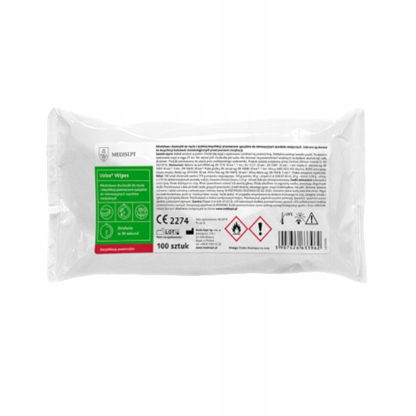 

Velox Wipes Chusteczki do dezynfekcji Wkład