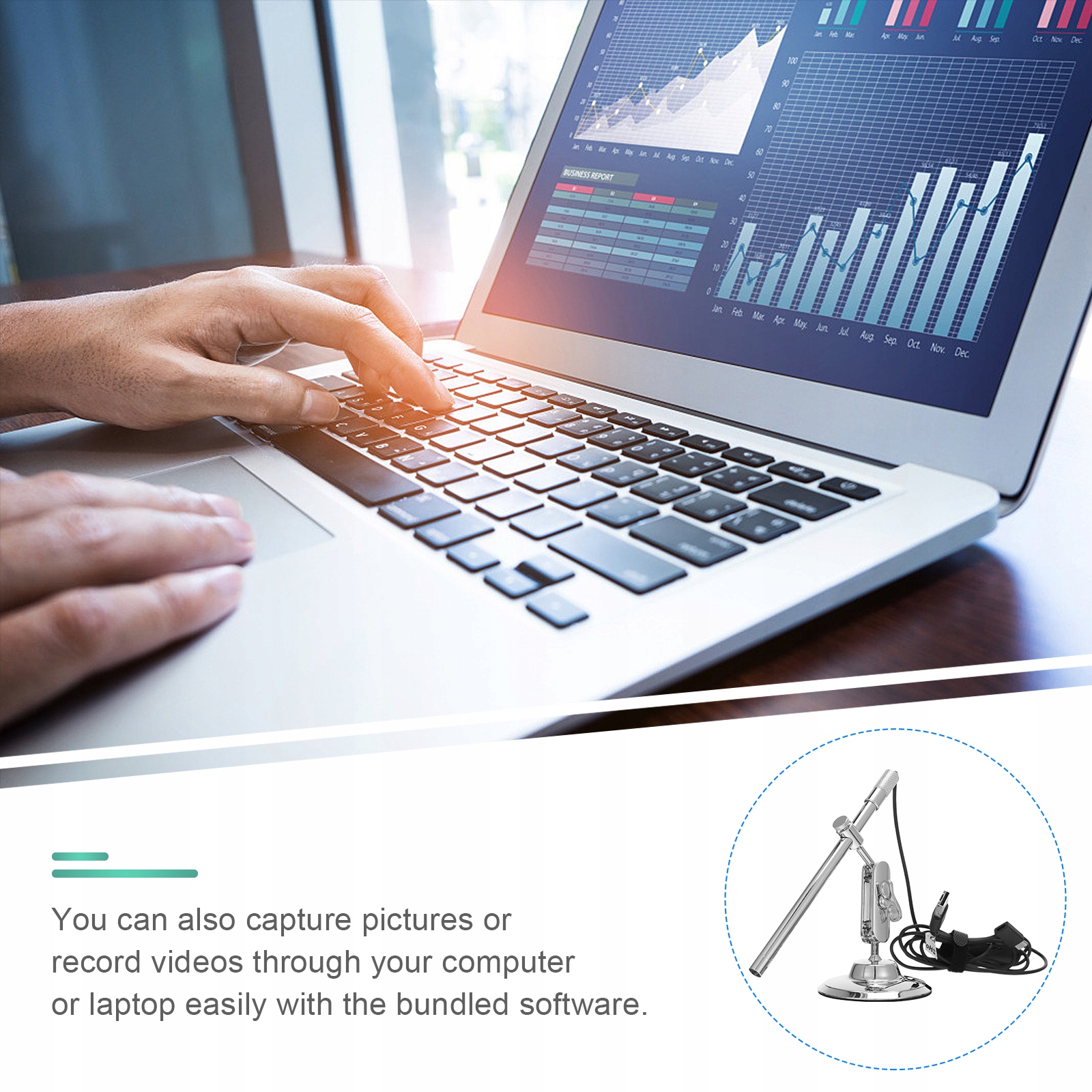 1 Pc Komputer mikroskop Mikroskop cyfrowy wsparcie Marka inna