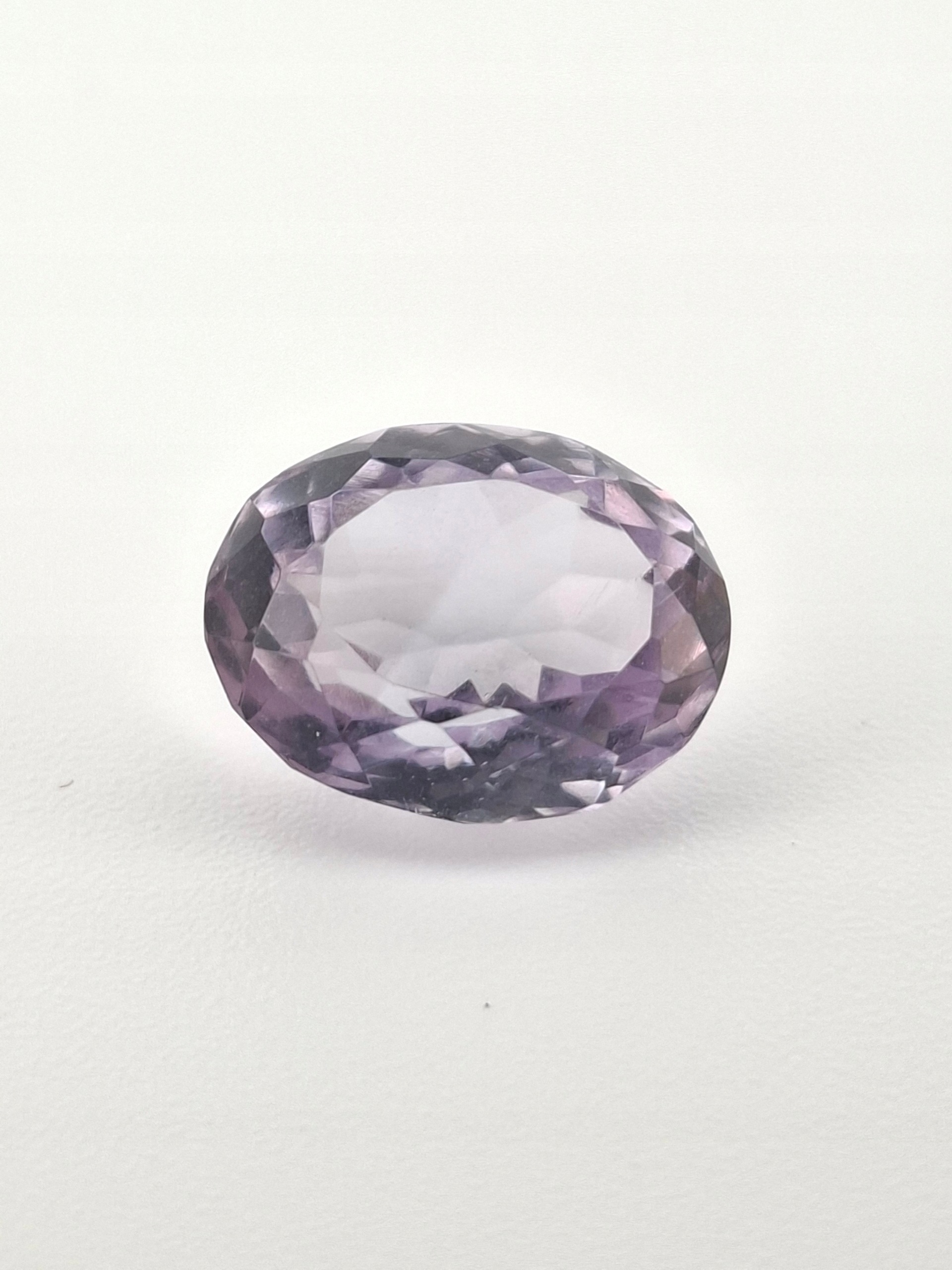 Přírodní růžový ametyst Ovál 12 x 15 mm