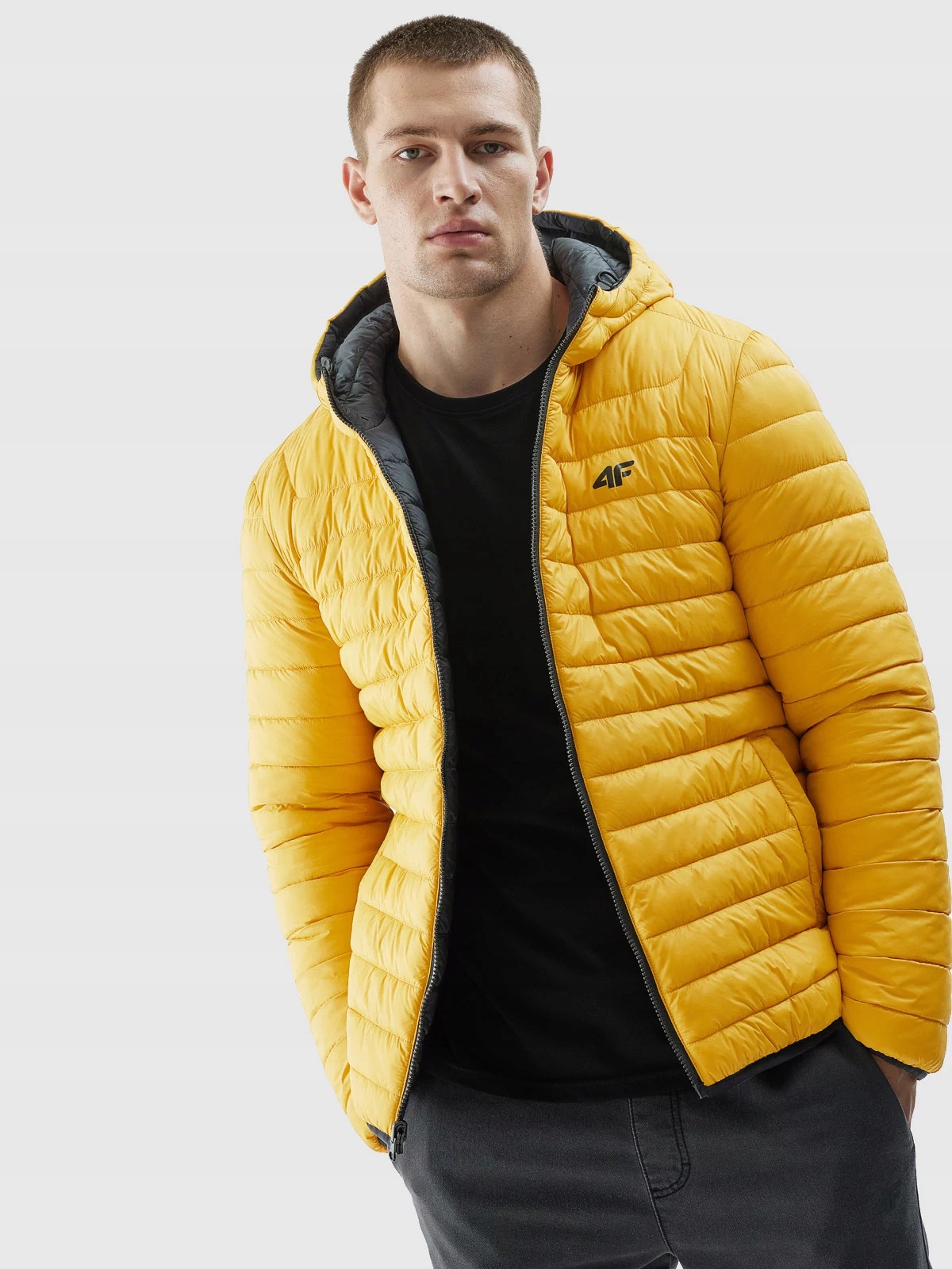 4F KURTKA MĘSKA DWUSTRONNA PRZEŚCIOWA WIOSENNA JESIENNA PUCHOWA 2W1 Kod producenta 4FAW23TDJAM23