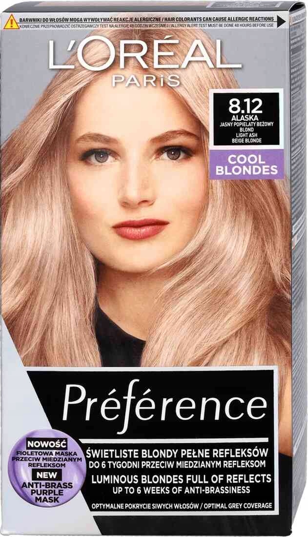 

Loreal Farba do Włosów Cool Blondes 8.12 Blond