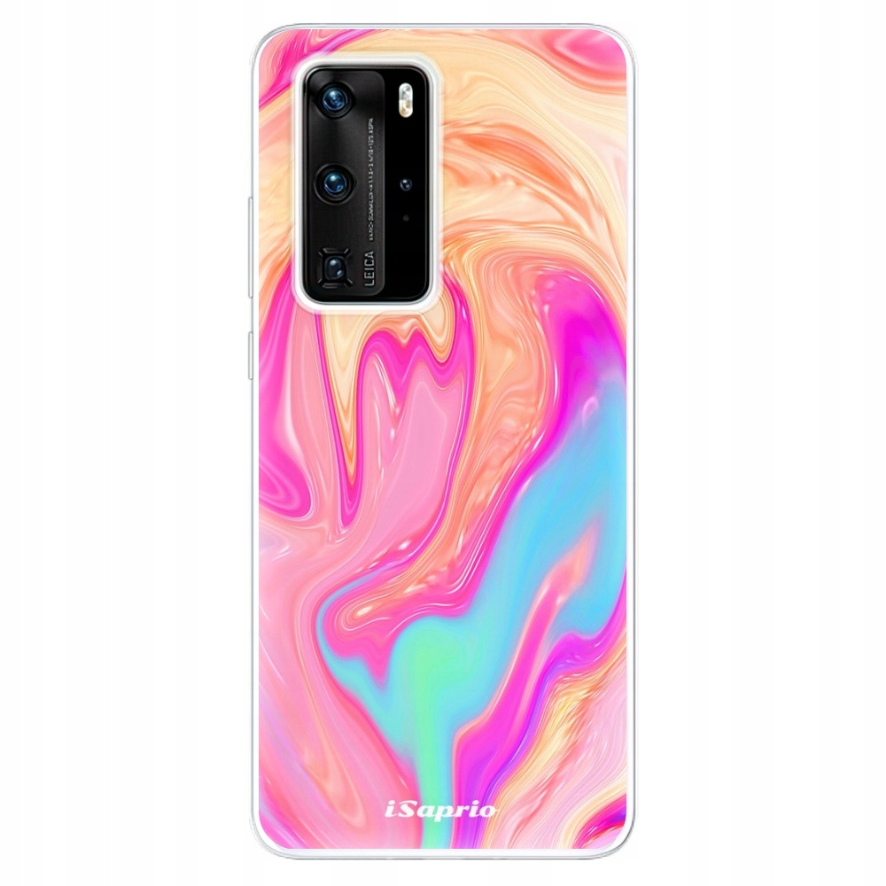 Silikonowe etui iSaprio Orange Liquid do Huawei P40 Pro