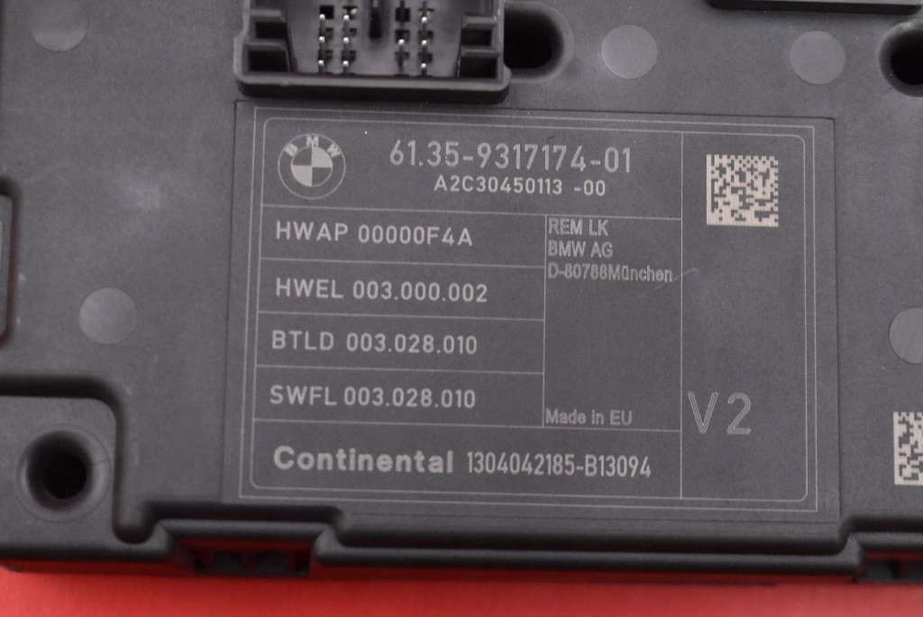 control unit module REM 9317174 BMW F30 F31 2.0 D 184 KM 11-16