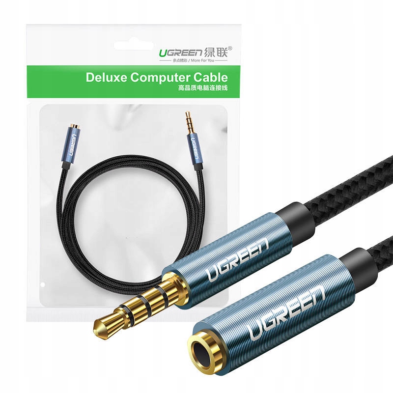 Ugreen Kabel Przedłużacz Przejściówka Adapter Audio Aux Mini Jack 3,5MM 2M