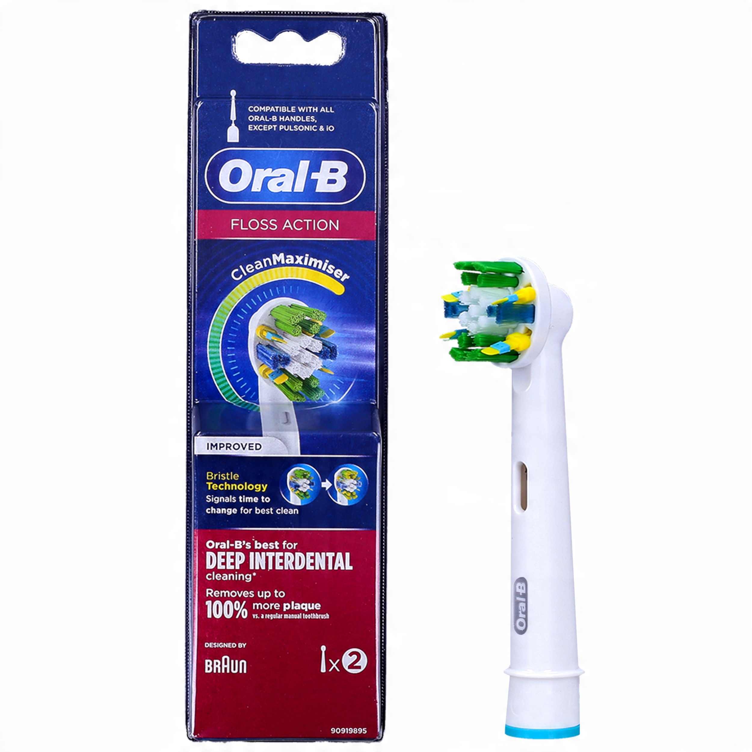 

1 Szt Floss Action Oral-b 100% Oryginalna Końcówka