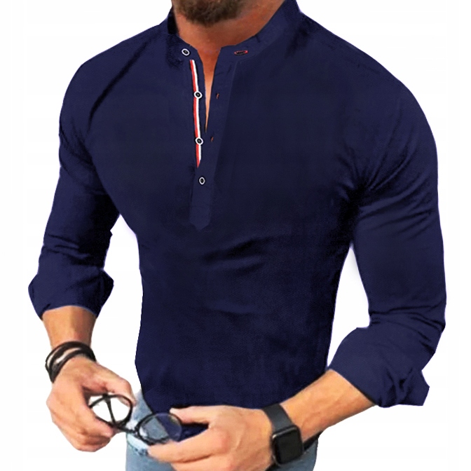 Pánská košile Casual, bavlněná, hladká