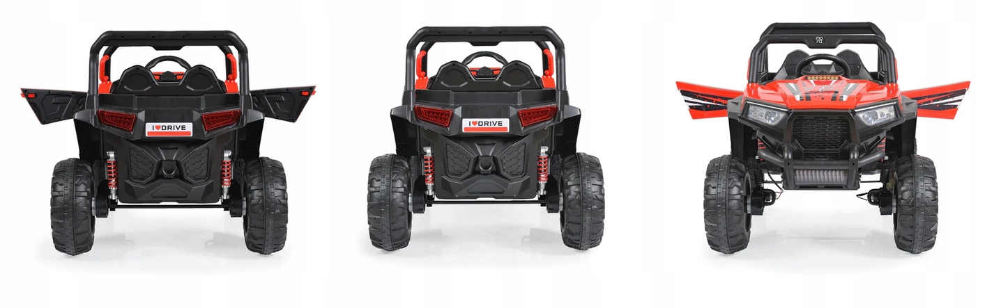 Jeep Buggy 4x4 Auto Na Akumulator 4-silniki Pilot Miękkie Koła Eva Skóra