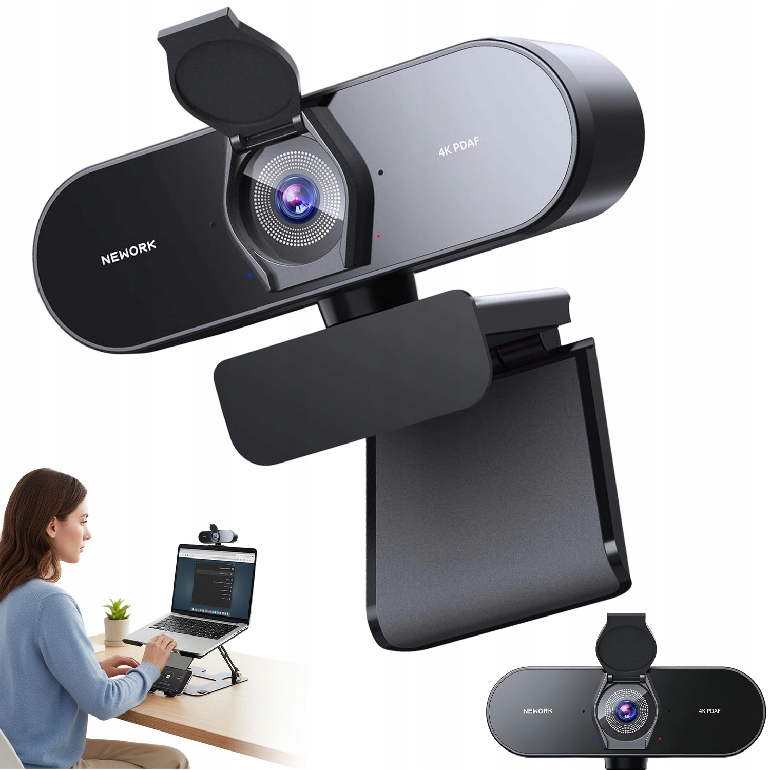 Webcam 4K Streaming Auto Focus Usb Pro Pc Notebook Učení Práce