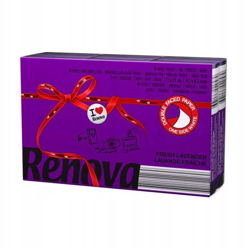 

Chusteczki higieniczne Renova Lawenda 6x9 szt.