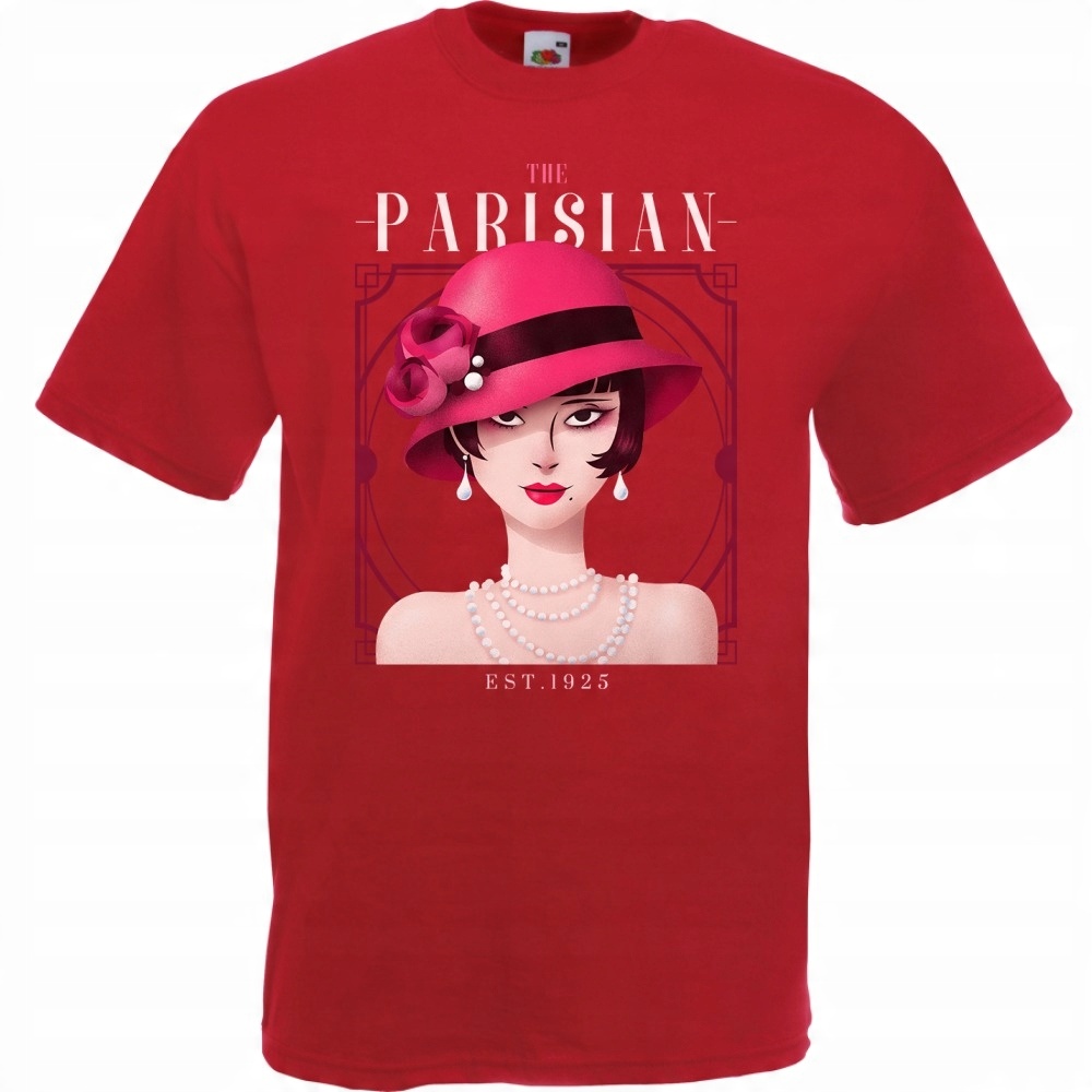

Koszulka parisian paryżanka Paryż XL ceglana czerw