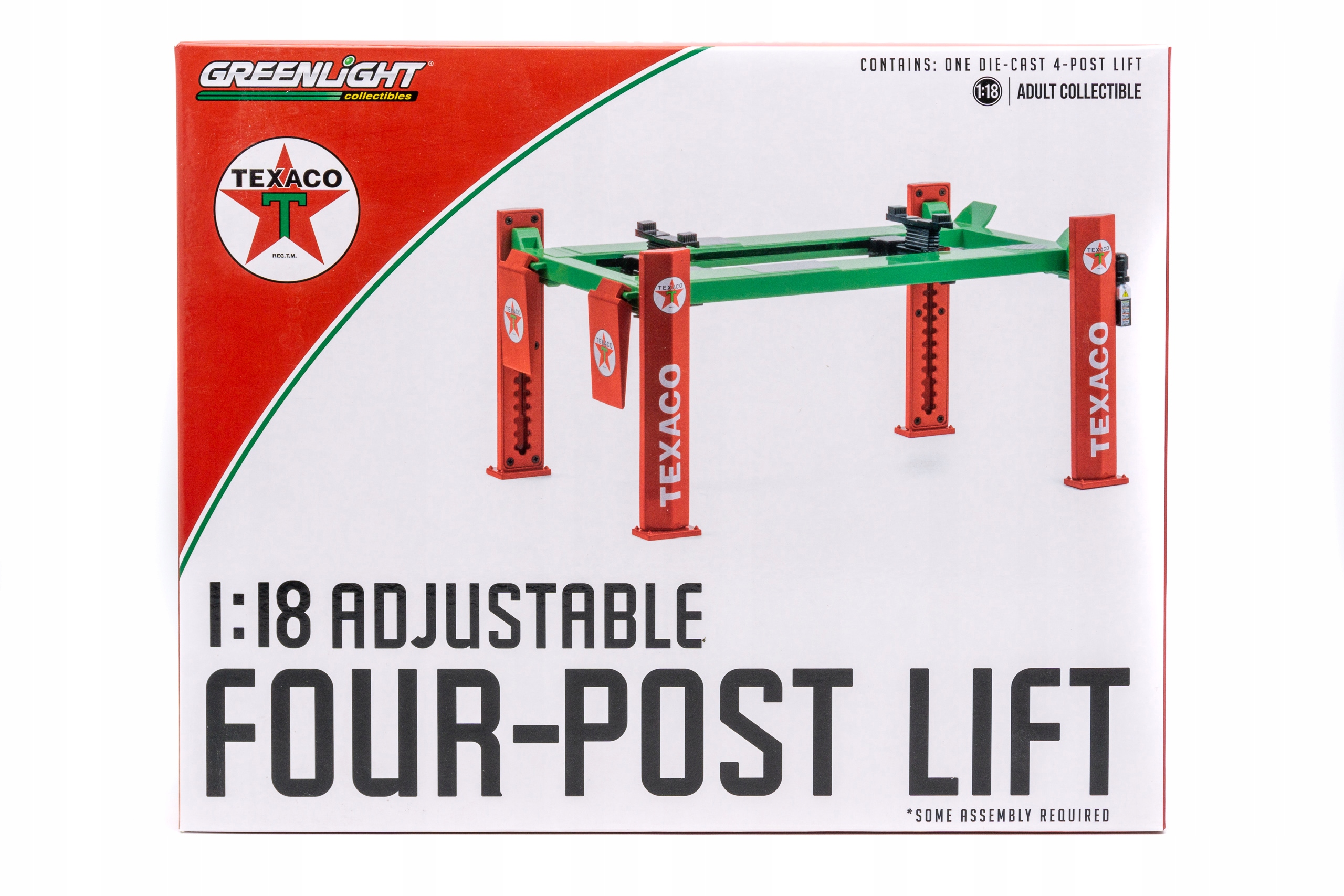 Dvousloupový zvedák Texaco greenlight 1:18