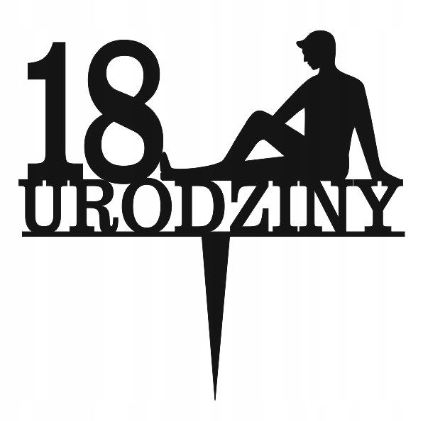 

18 urodziny chłopaka Men topper dekoracja na tort