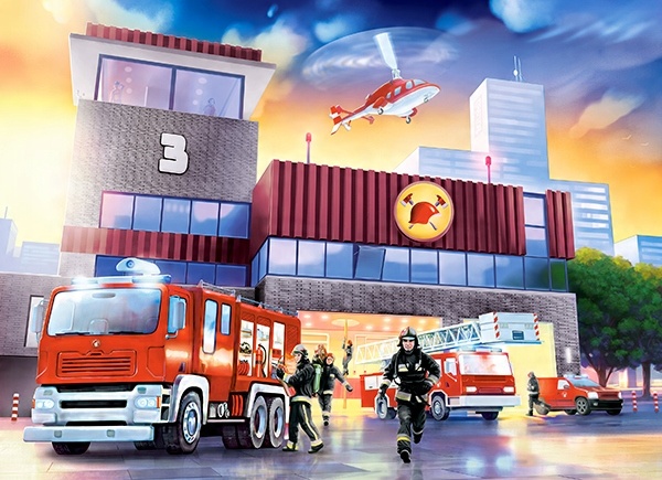 

Puzzle 70 Straż Pożarna Wóz Remiza Auto 5+ Castor