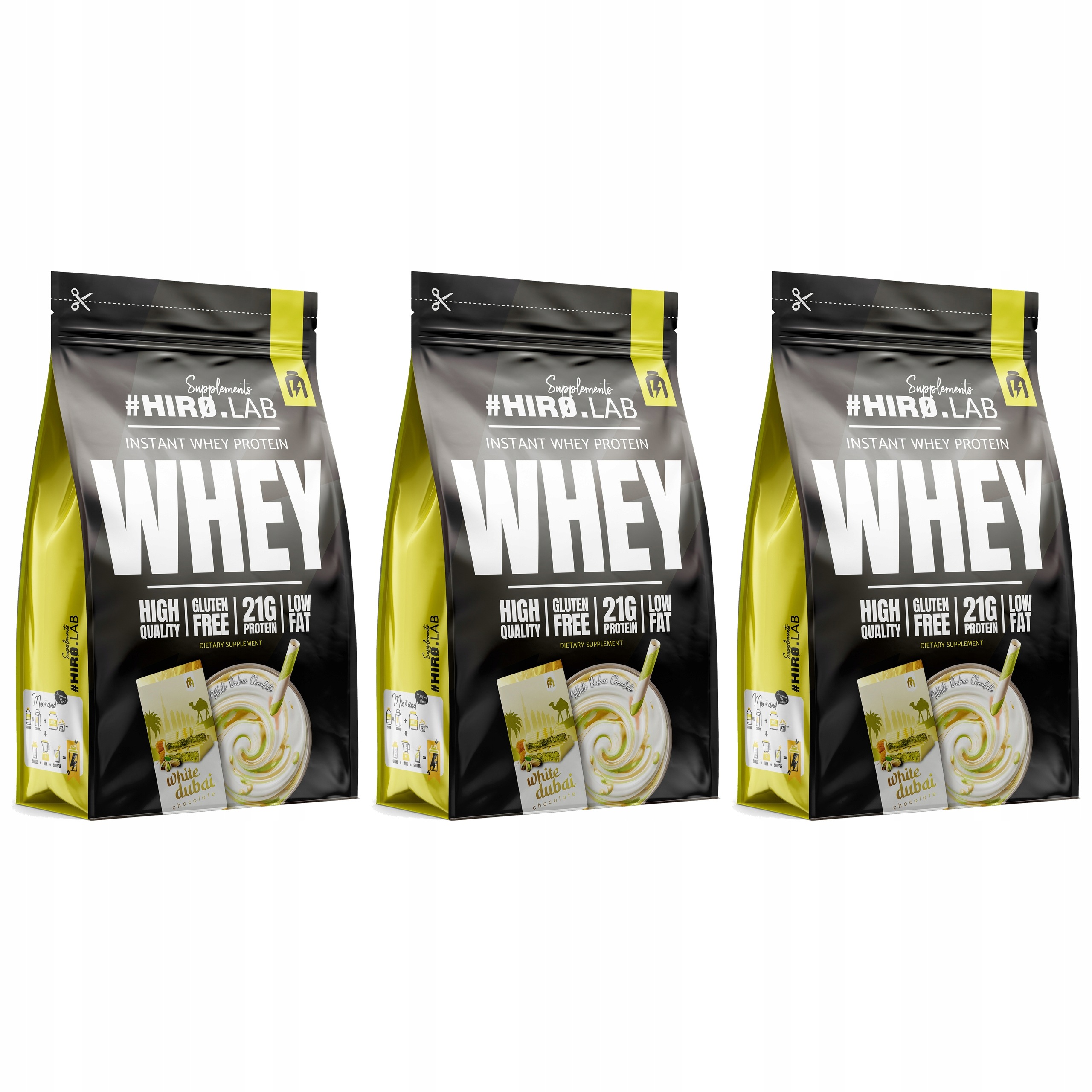 3x Protein Wpc Instant Whey Protein syrovátkový 750 g Dubajská čokoláda Hiro