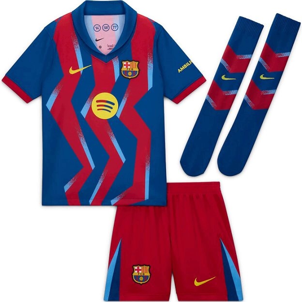 Kompletny Strój Piłkarski Nike Fc Barcelona Rozmiar 104 110 CM