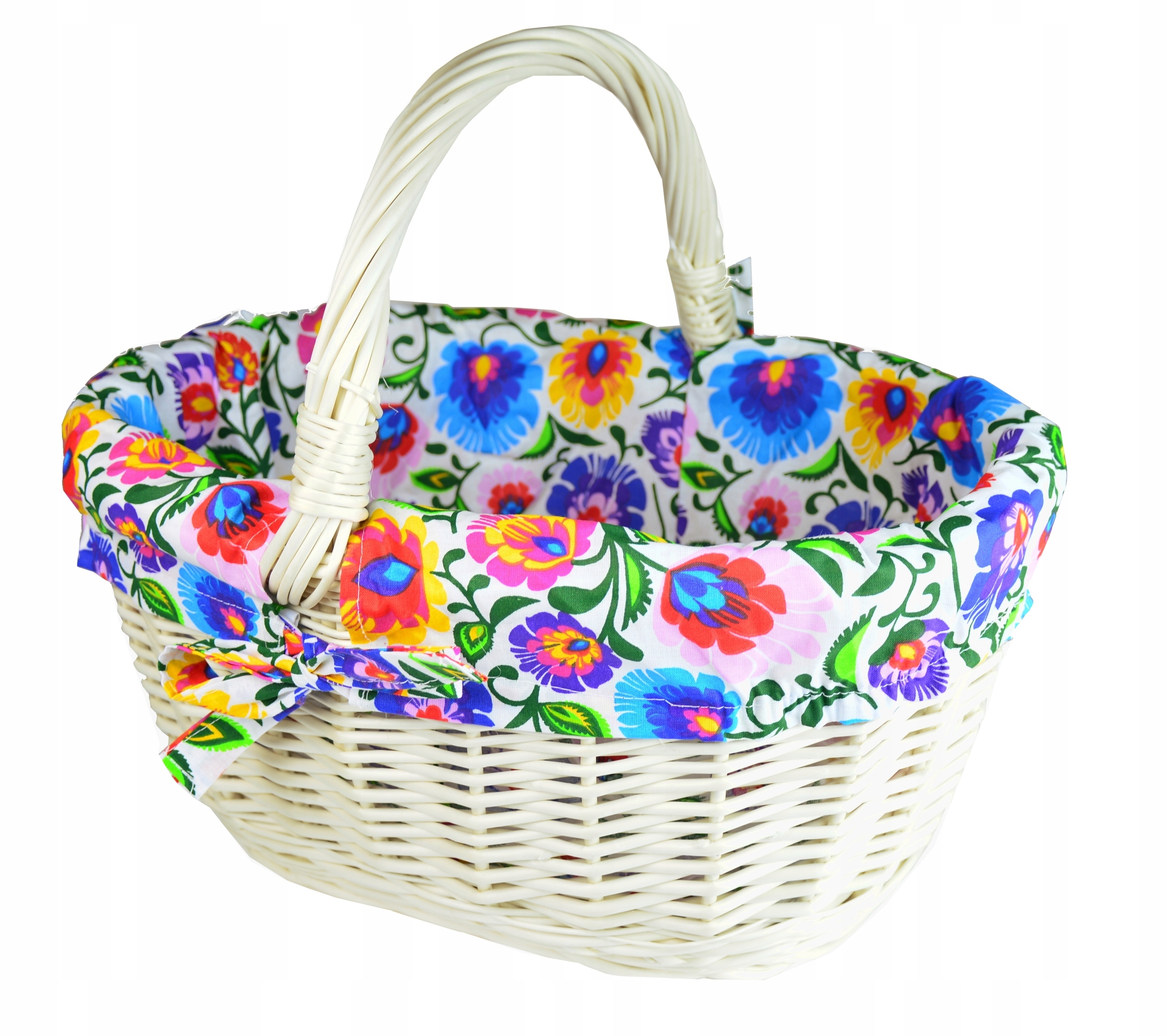 KOSZYK NA PIKNIK wiklinowy kosz PIKNIKOWY + WKŁAD