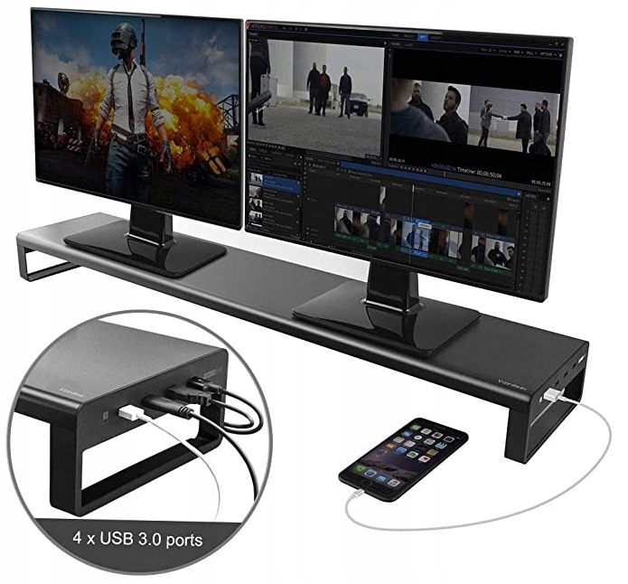 PODSTAWA na 2 MONITORY Vaydeer 4xUSB 3.0 PS EAN (GTIN) 5904119631344
