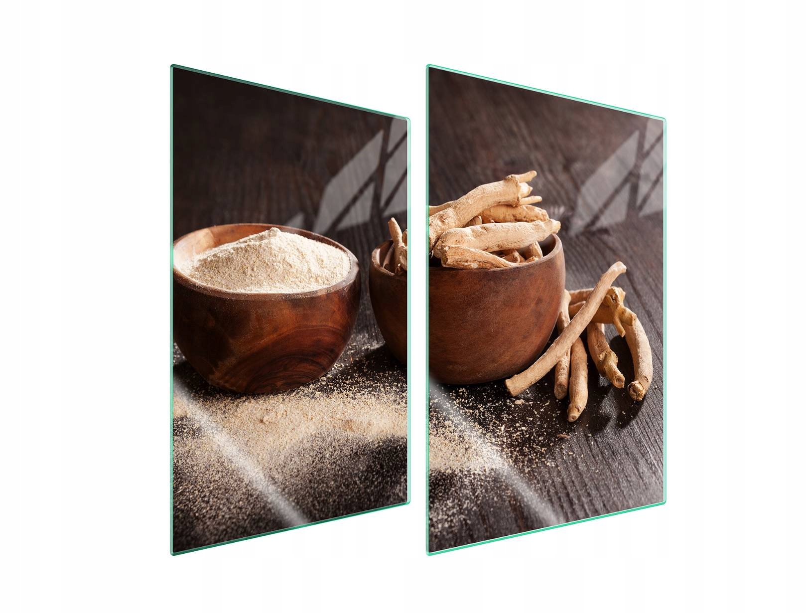 Skleněná ochranná deska na sporák 2x35x52 Kuchyňské tvrzené sklo 7v1