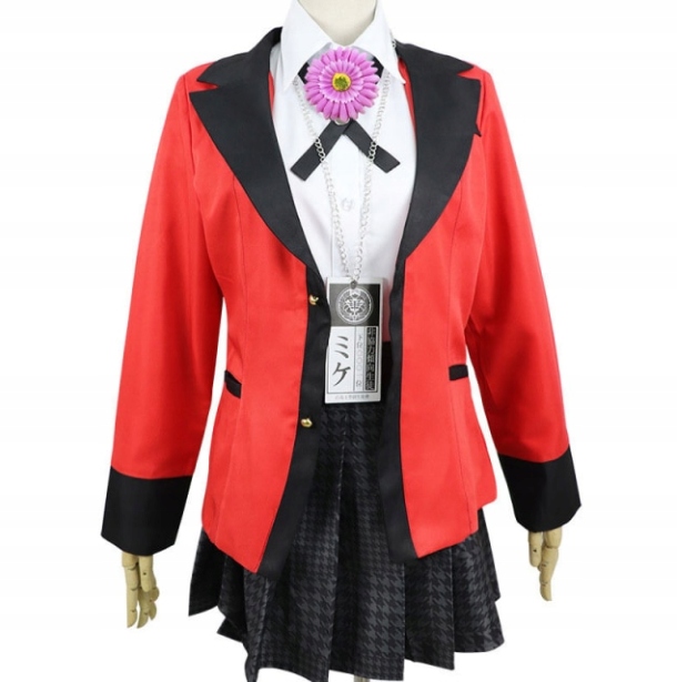 

Strój Kostium Kakegurui Jabami Yumeko Mundurek