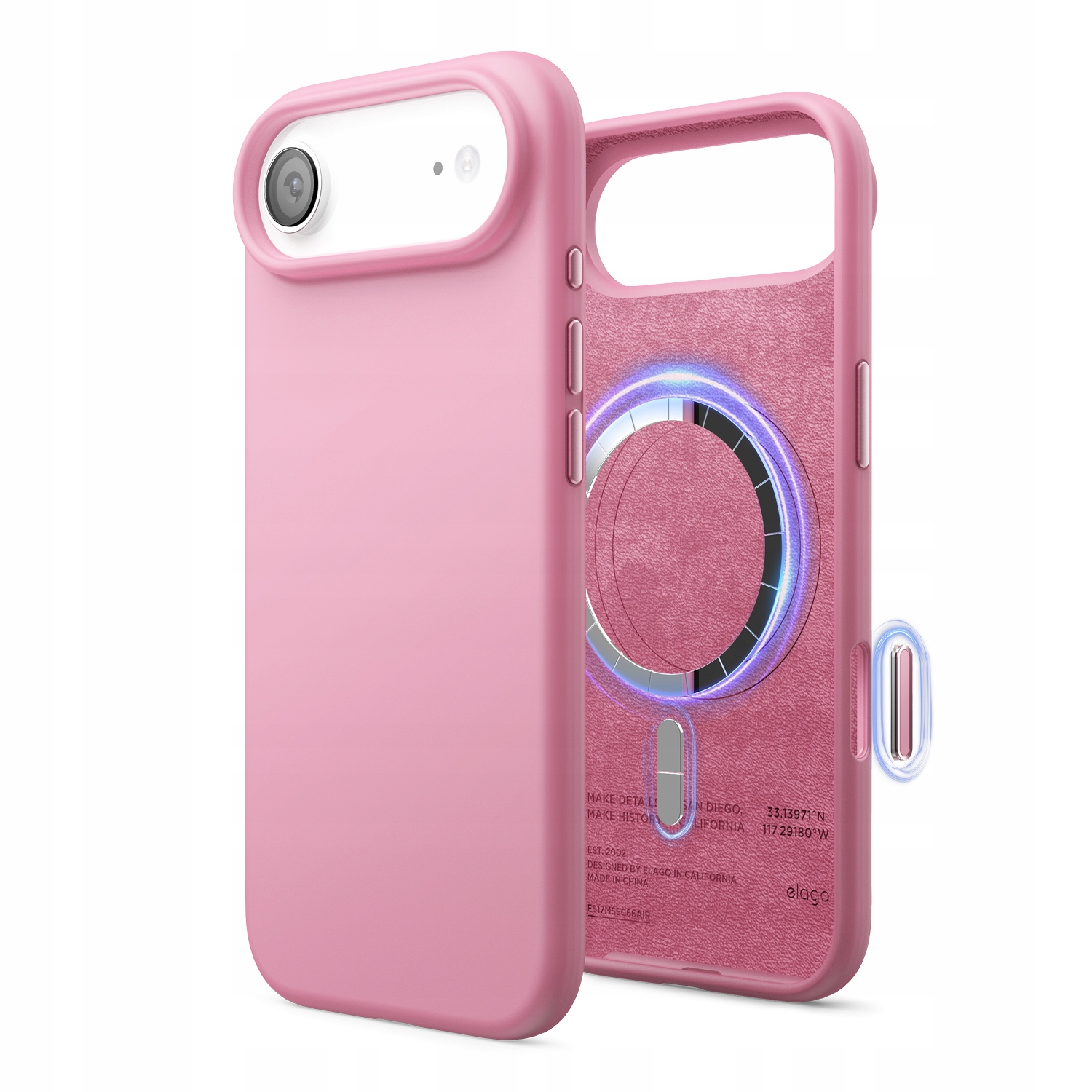 Silikonowe Etui z MagSafe Elago iPhone 17 Air Hot Pink